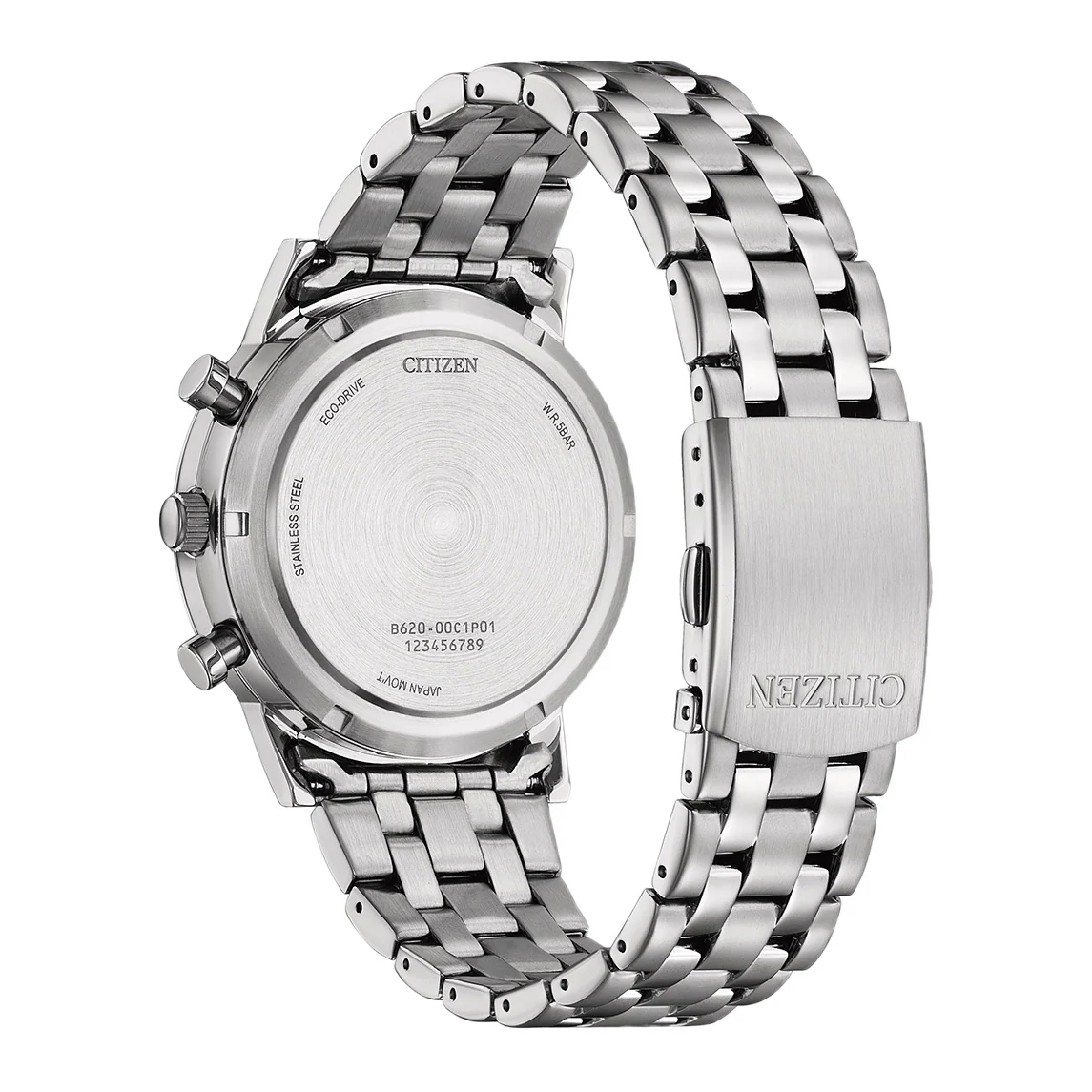 Citizen Men's 42mm Eco-Drive Chronograph Watch White - Image 3