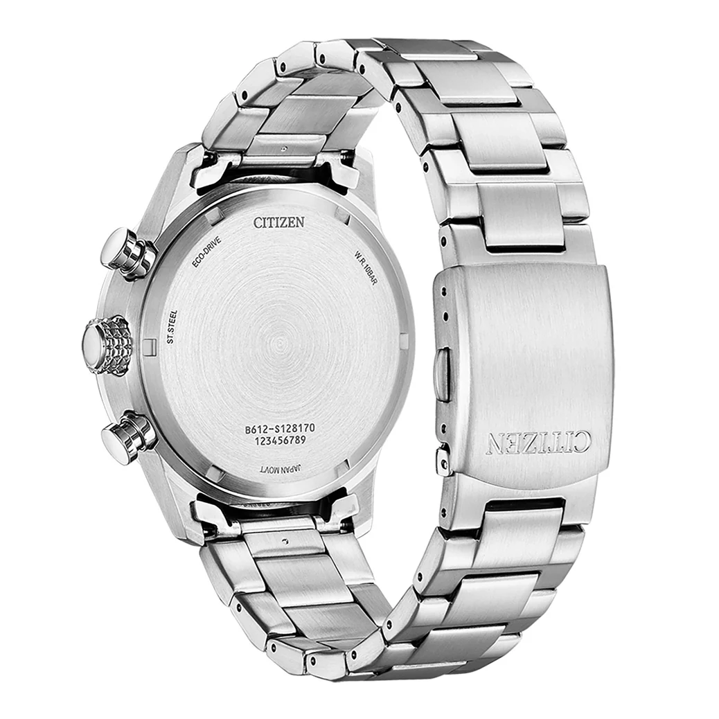 Citizen Men's 43mm Eco-Drive Chronograph Sport Watch - Image 3