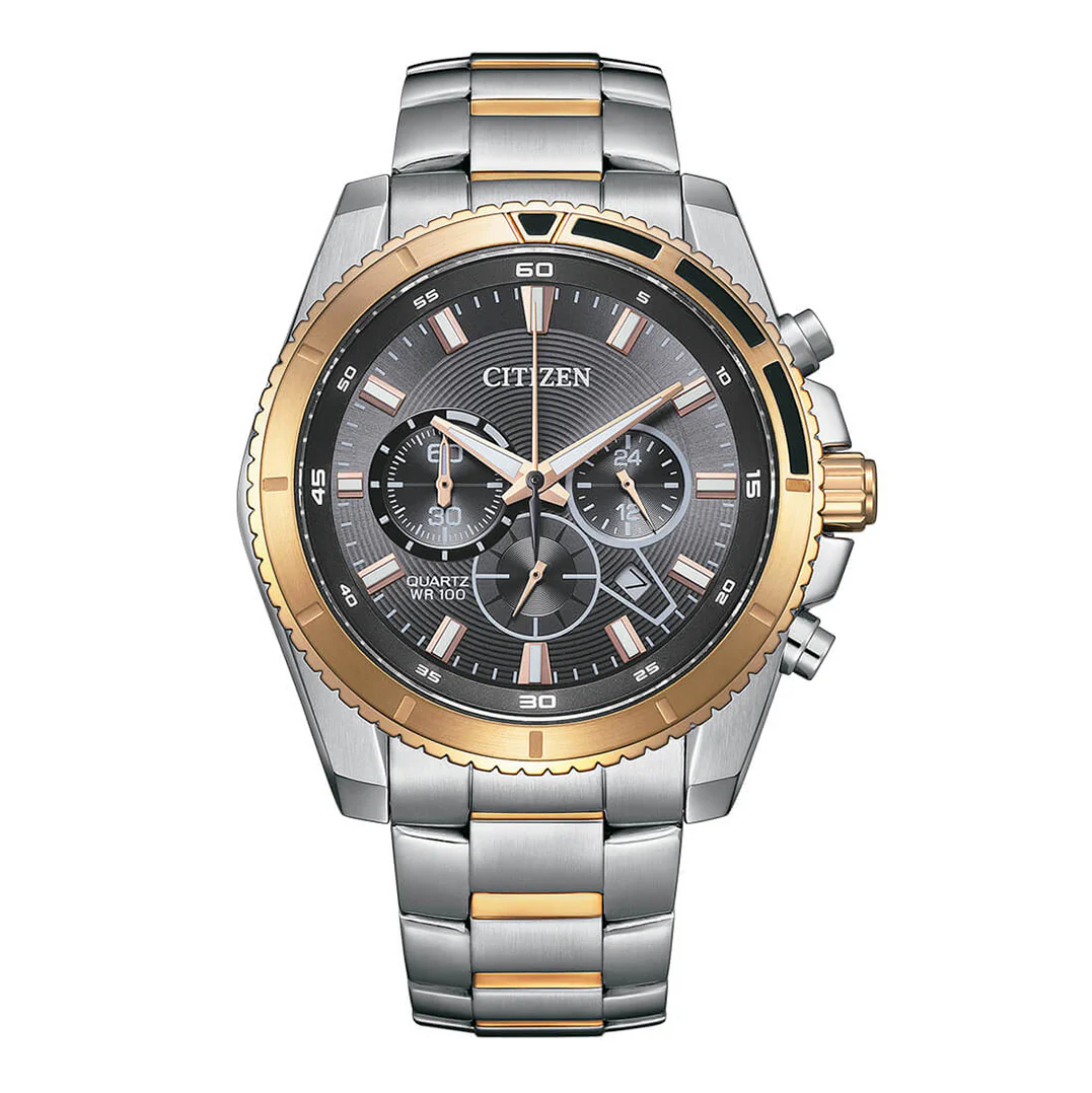 Citizen Men's 46mm Chronograph Sport Grey Watch