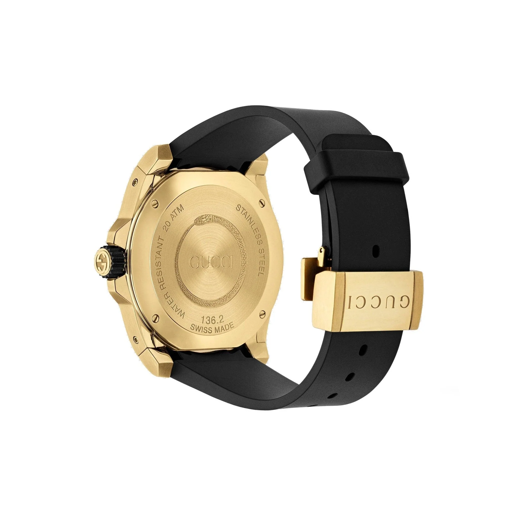 Gucci Watch Dive Men's 45mm Snake Yellow Gold - Image 2