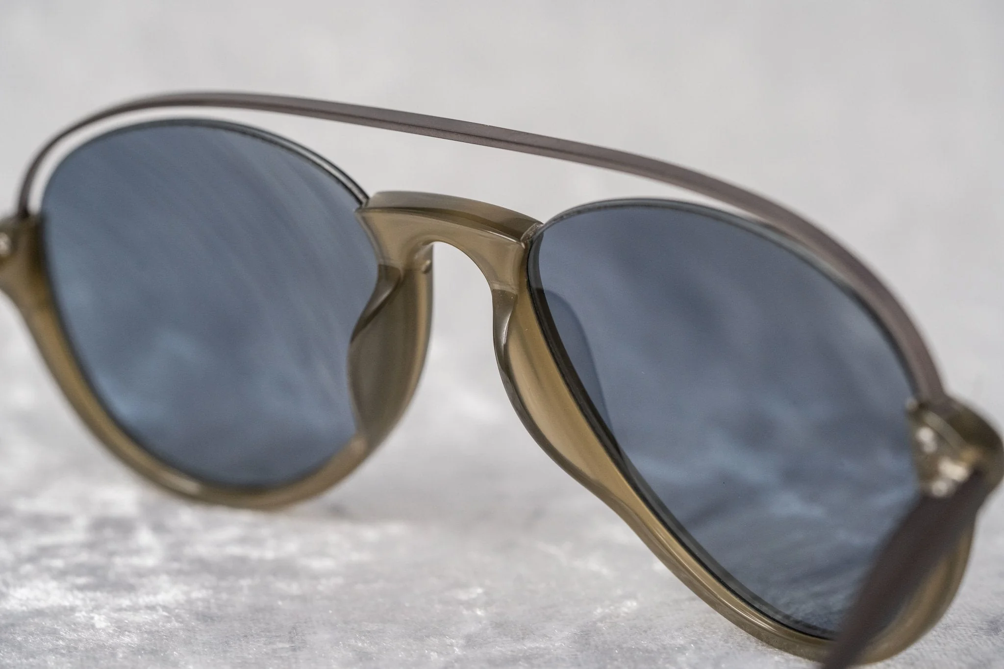 Kris Van Assche Sunglasses Khaki and Gold - Image 13
