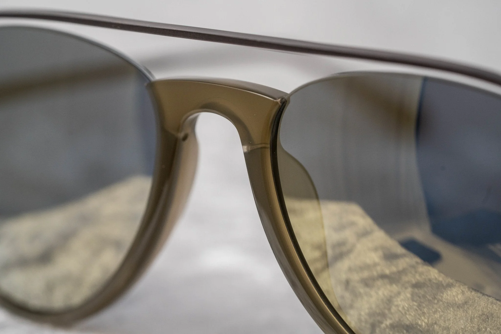 Kris Van Assche Sunglasses Khaki and Gold - Image 6