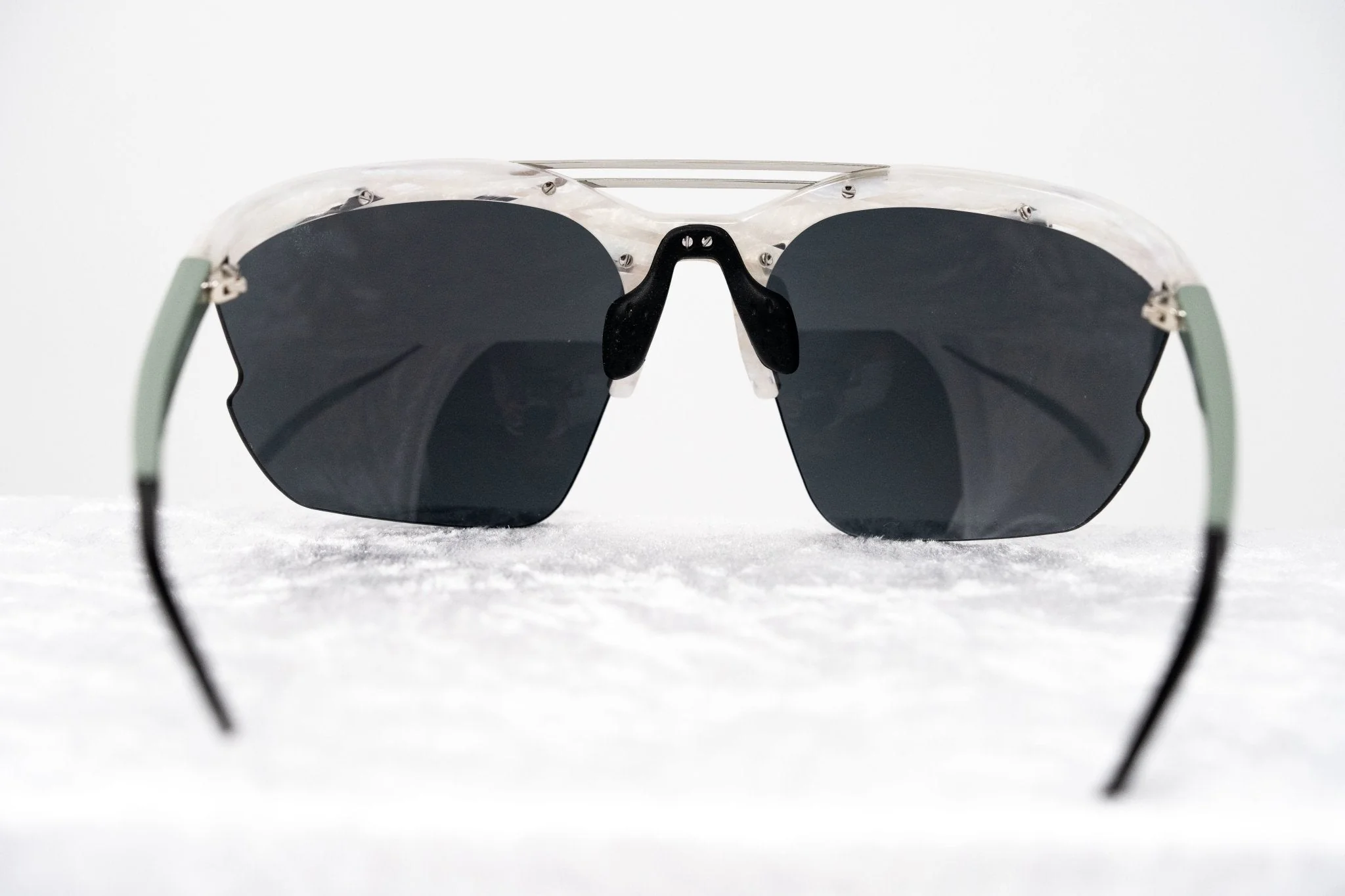 Prabal Gurung Sunglasses Special White Horn and Blue - Image 6