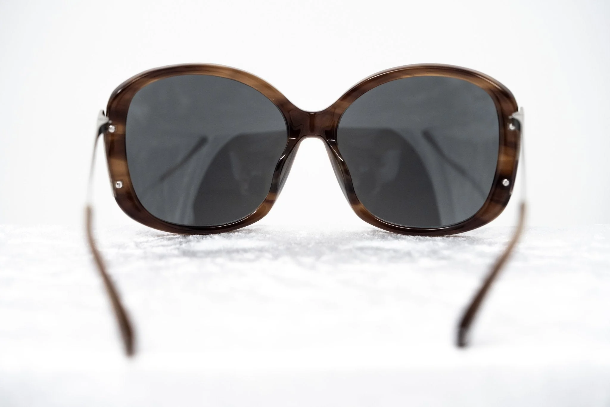 Prabal Gurung Sunglasses Oversized Tortoiseshell and Silver - Image 6