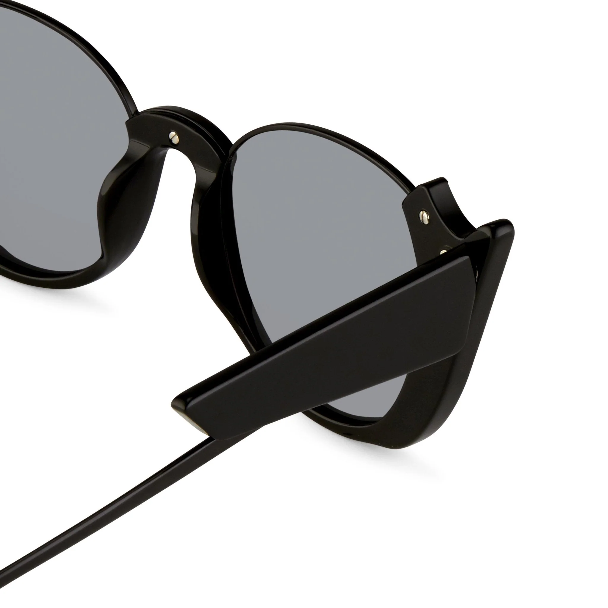 Prabal Gurung Sunglasses Round Black and Smoke - Image 4
