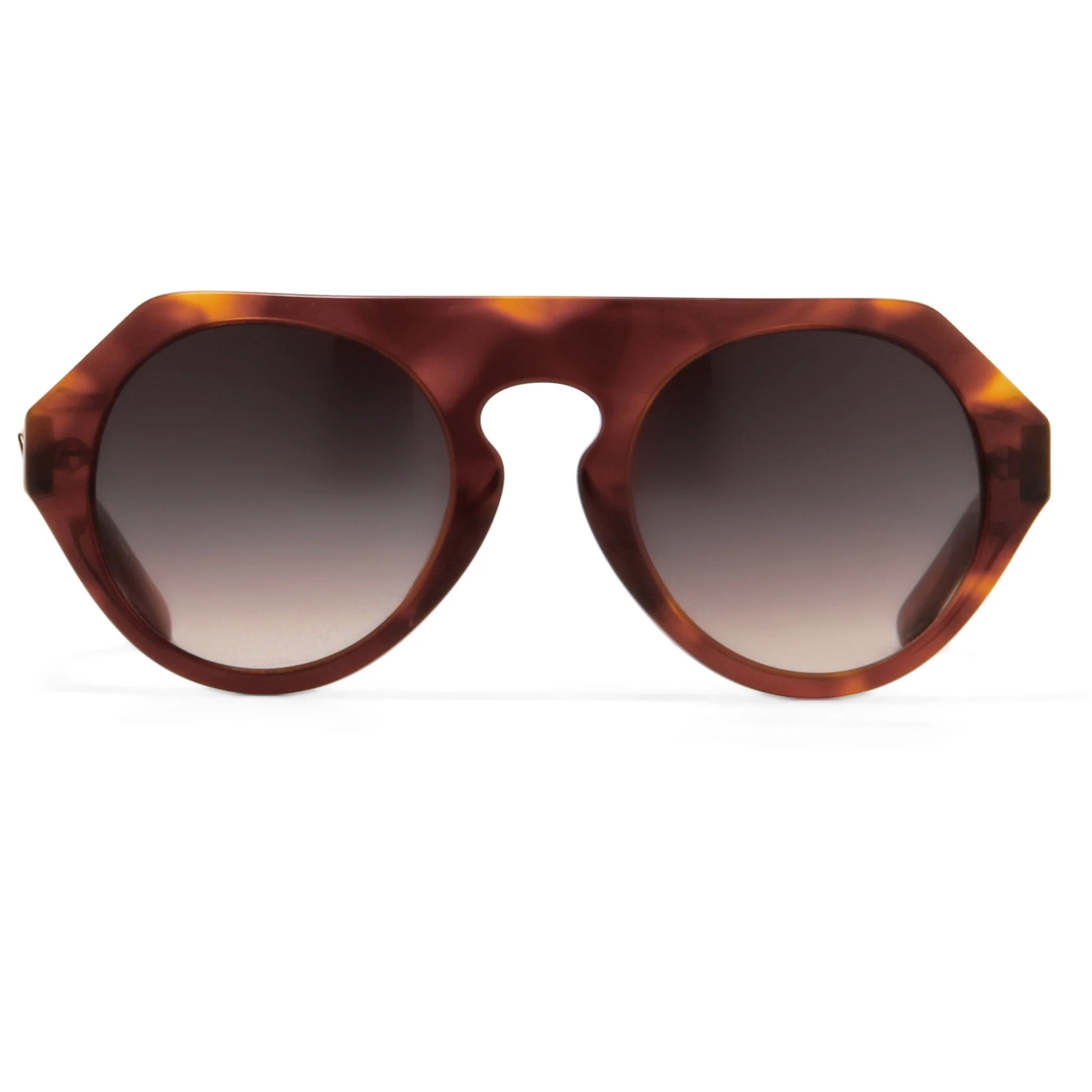 Prabal Gurung Sunglasses Round Tortoise Shell and Grey - Image 6