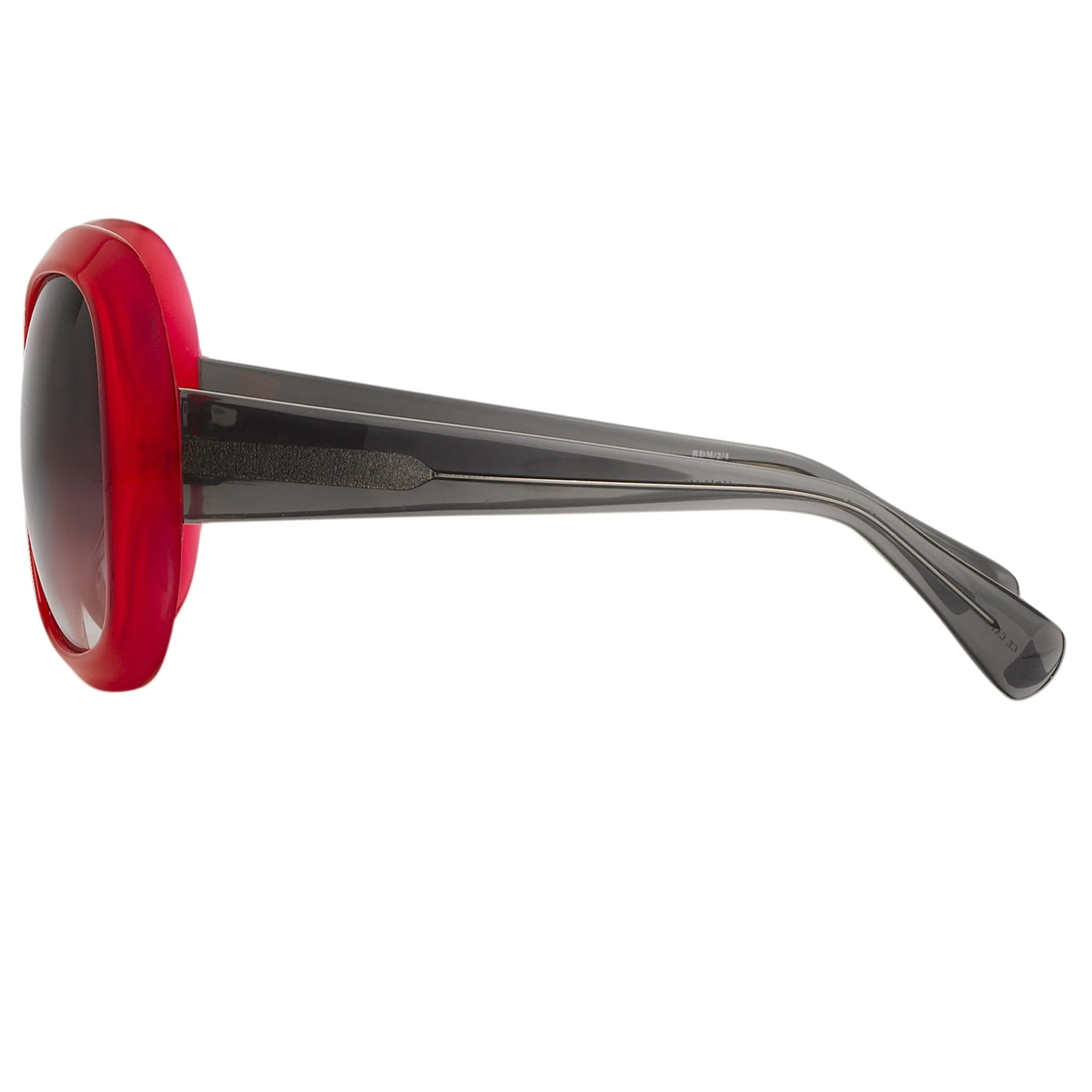 Rue De Mail Sunglasses Oversized Red and Grey - Image 4
