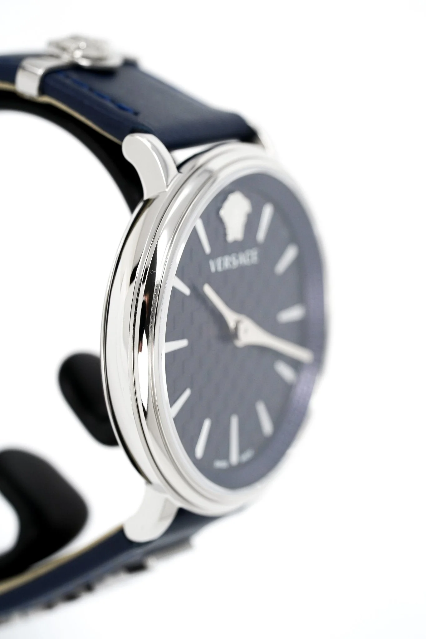 Versace Ladies Watch V-Circle 38mm Blue Silver - Image 12
