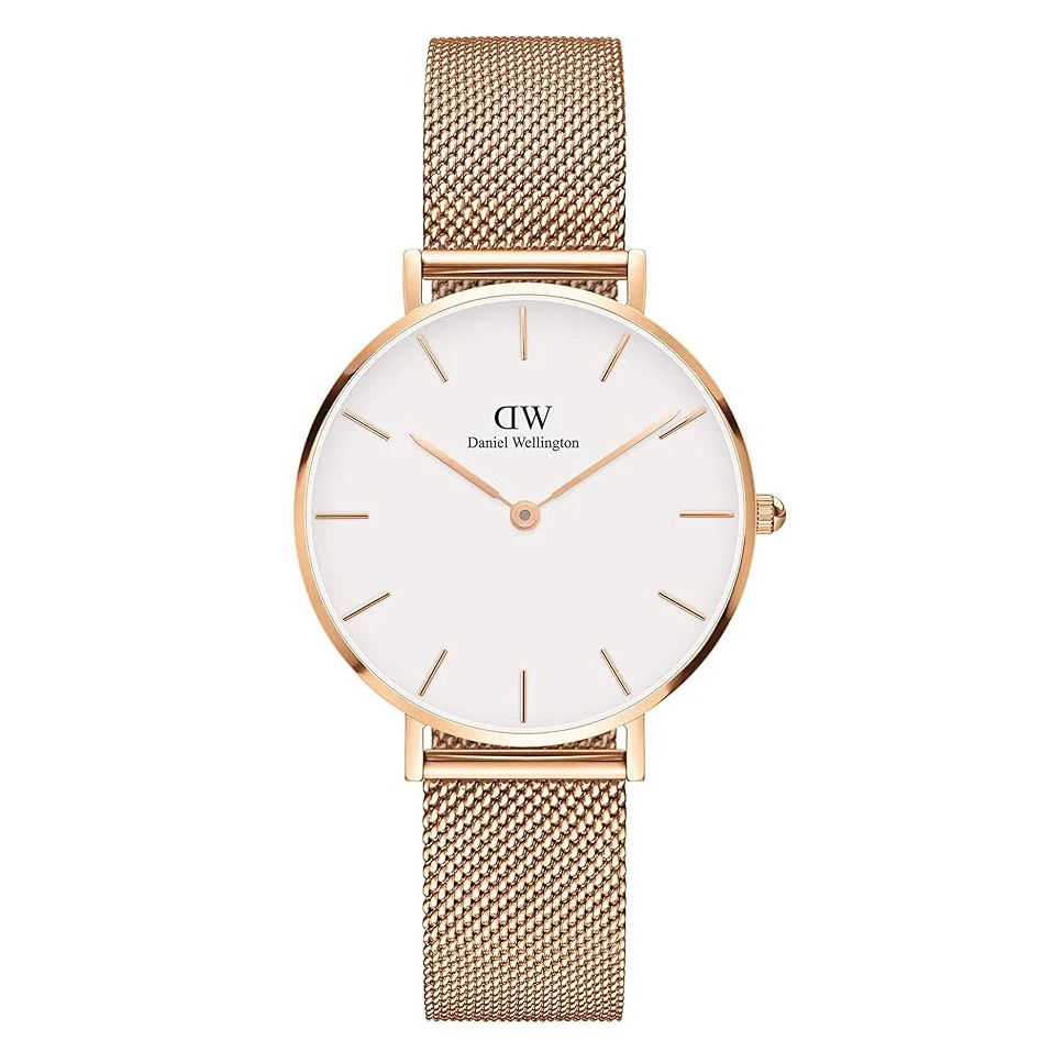 Daniel Wellington Ladies Rose Gold Petite Melrose Watch
