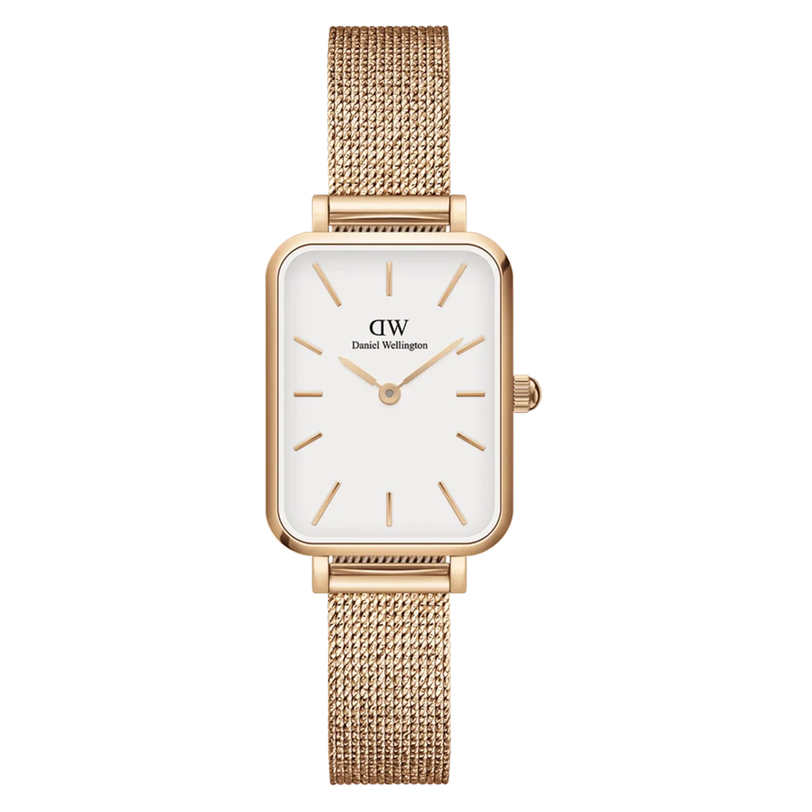 Daniel Wellington Ladies Rose Gold Quadro Watch