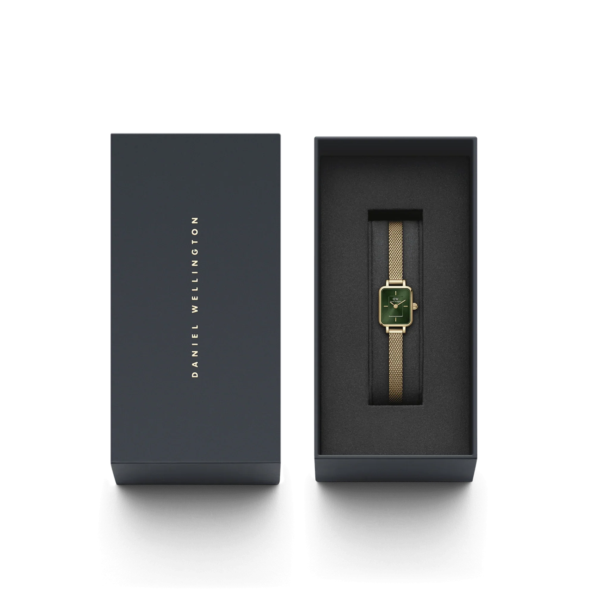 Daniel Wellington Quadro Mini Ladies Gold Green Emerald Watch - Image 5