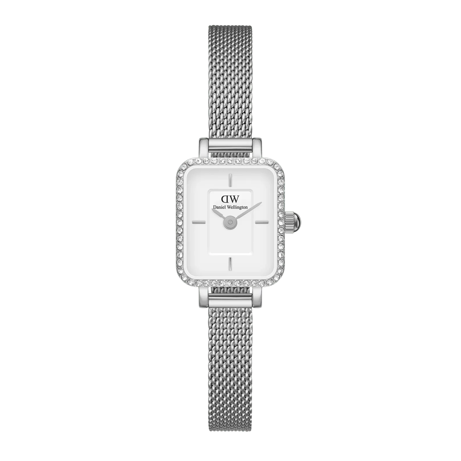 Daniel Wellington Quadro Mini Lumine Bezel Silver Watch