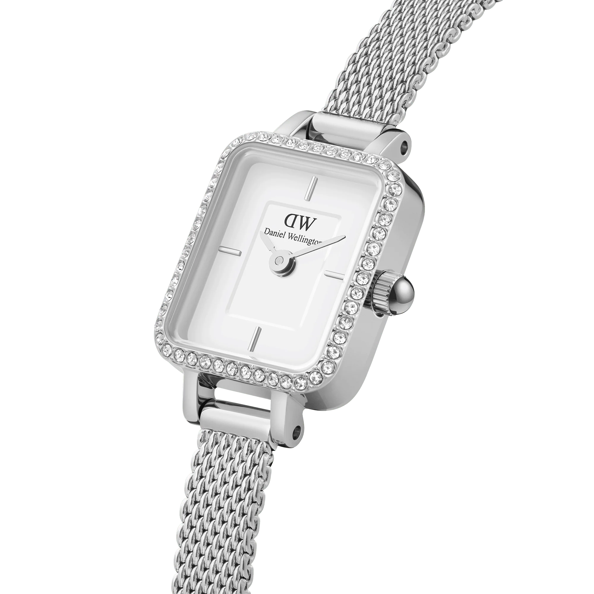 Daniel Wellington Quadro Mini Lumine Bezel Silver Watch - Image 2