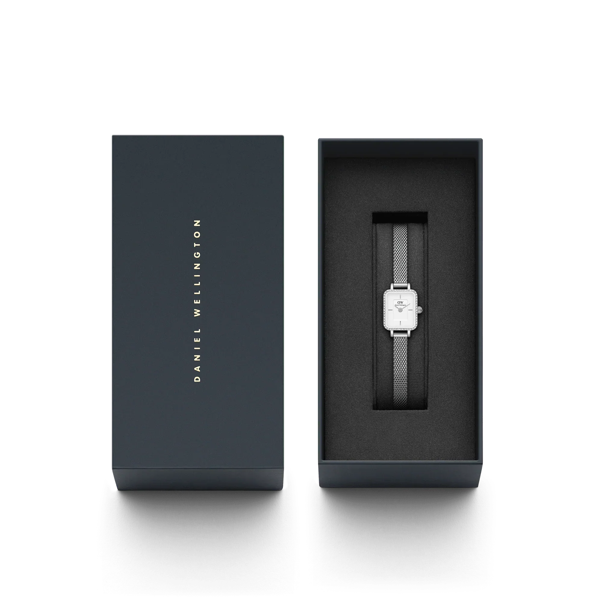 Daniel Wellington Quadro Mini Lumine Bezel Silver Watch - Image 3