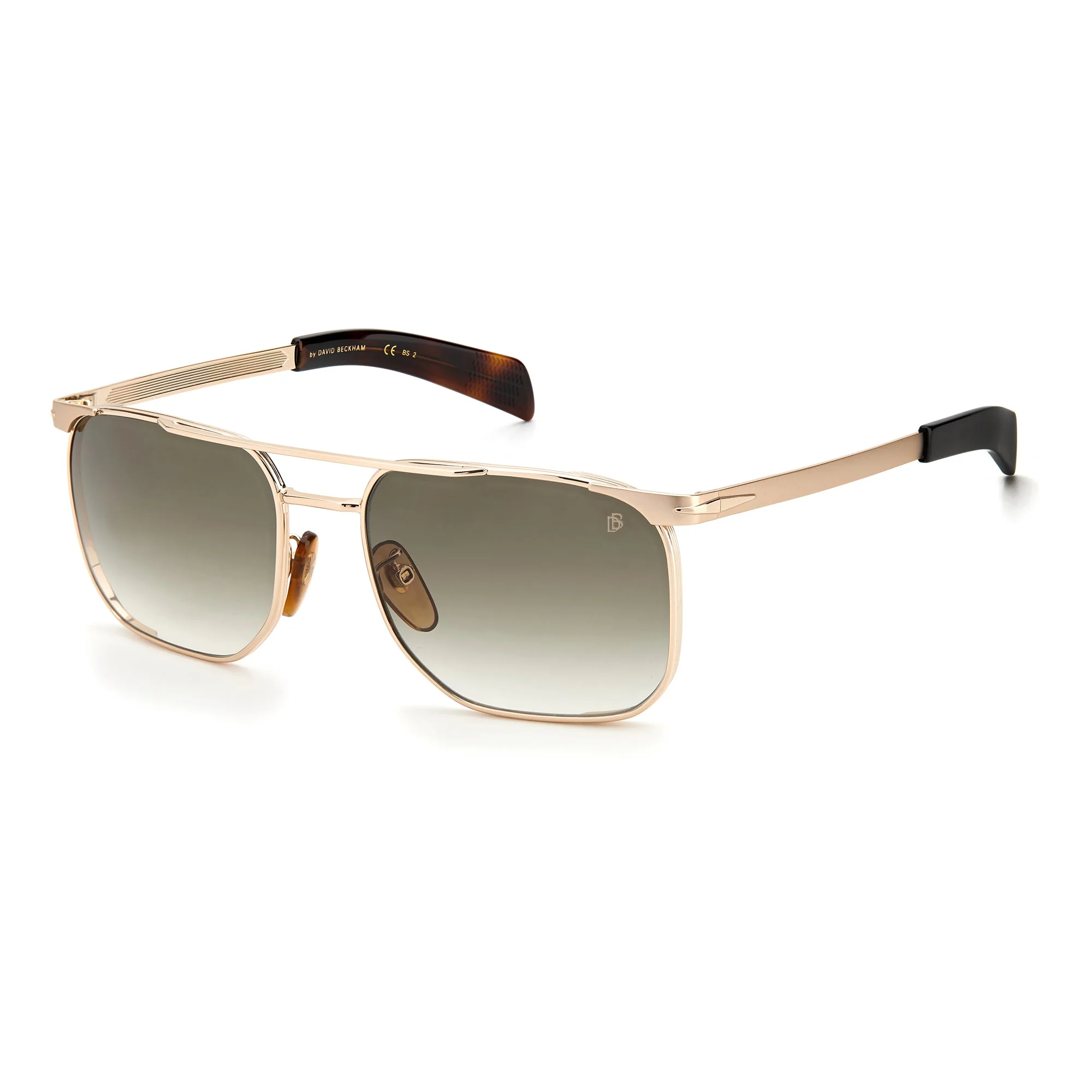 David Beckham DB 7048/S 06J 569K(DB23) Men's Gold Havana
