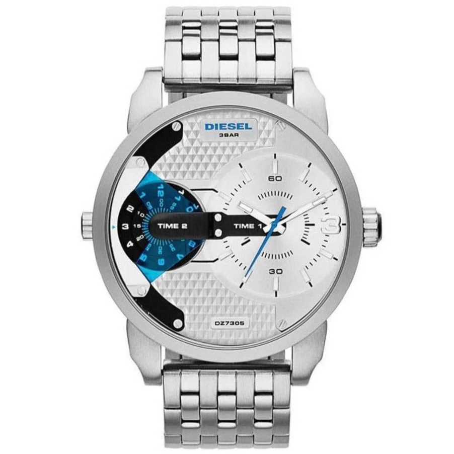 Diesel Men's Mini Daddy Silver Watch