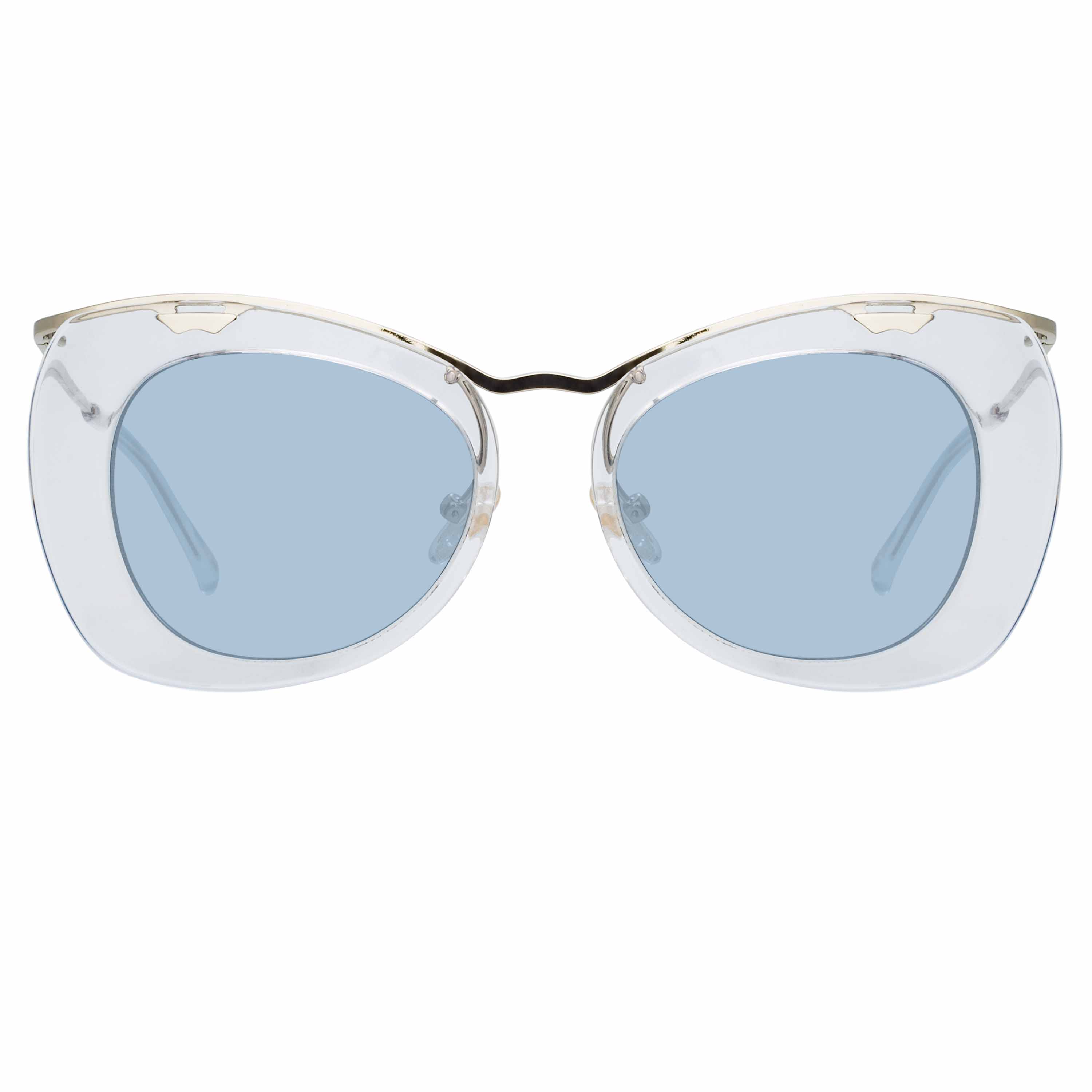 Dries Van Noten Ladies Cat Eye Blue Sunglasses - Image 2