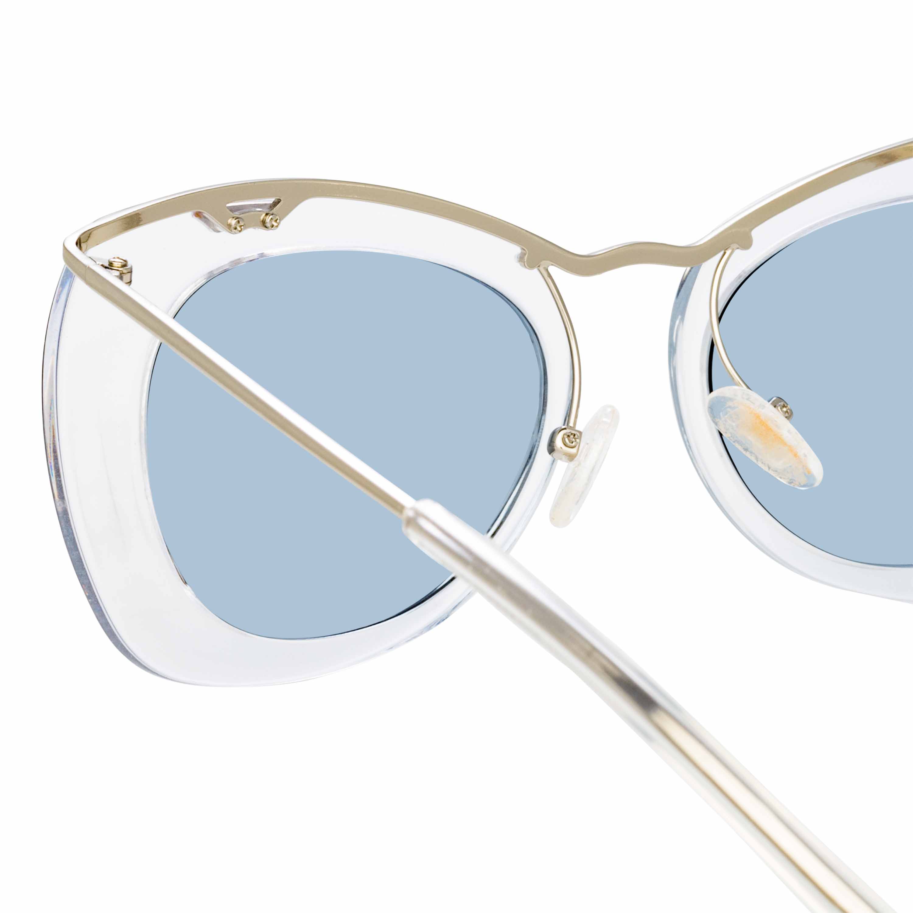 Dries Van Noten Ladies Cat Eye Blue Sunglasses - Image 4