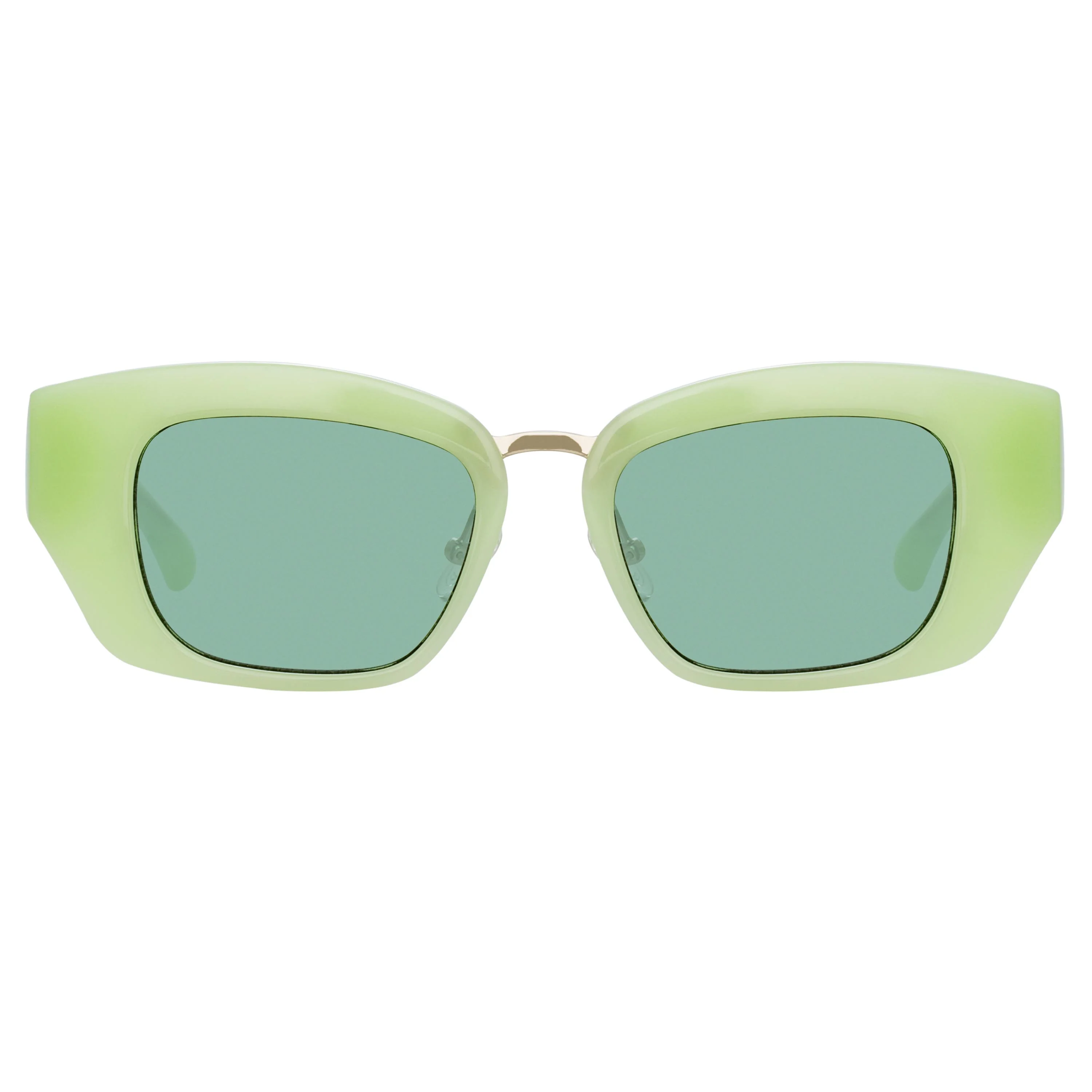 Dries Van Noten Ladies Cat Eye Green Sunglasses - Image 3