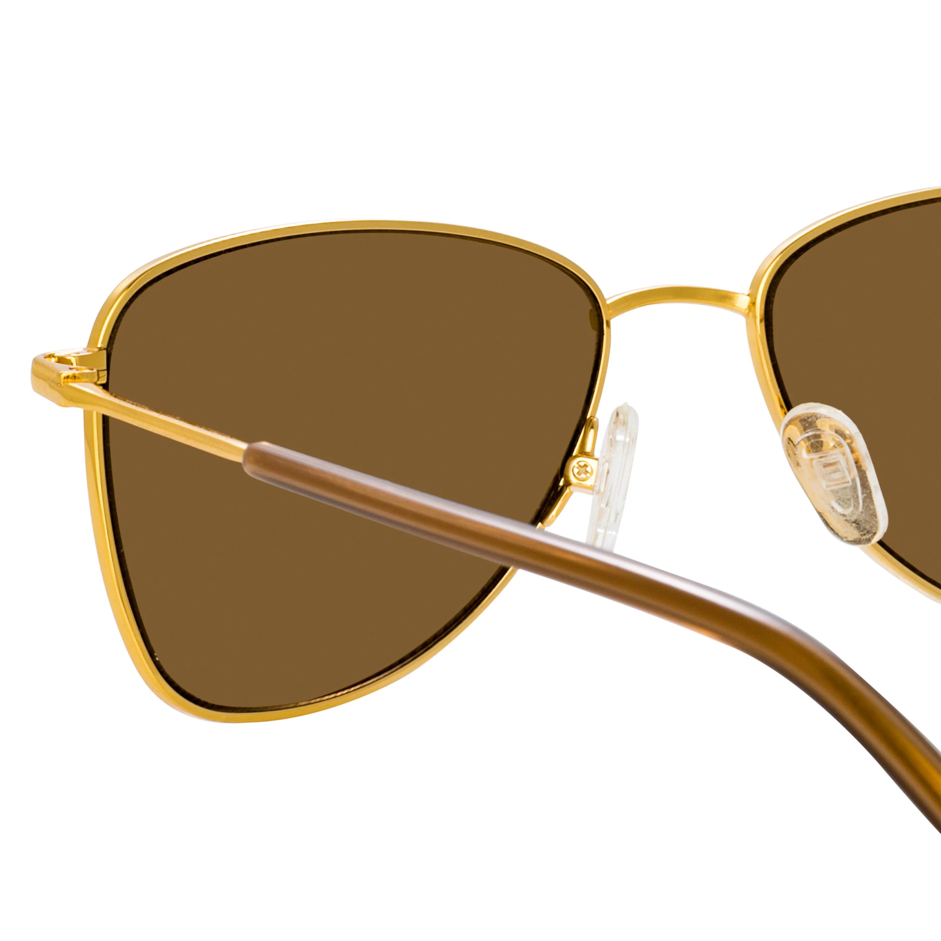 Dries Van Noten Men's Aviator Bronze Sunglasses - Image 4