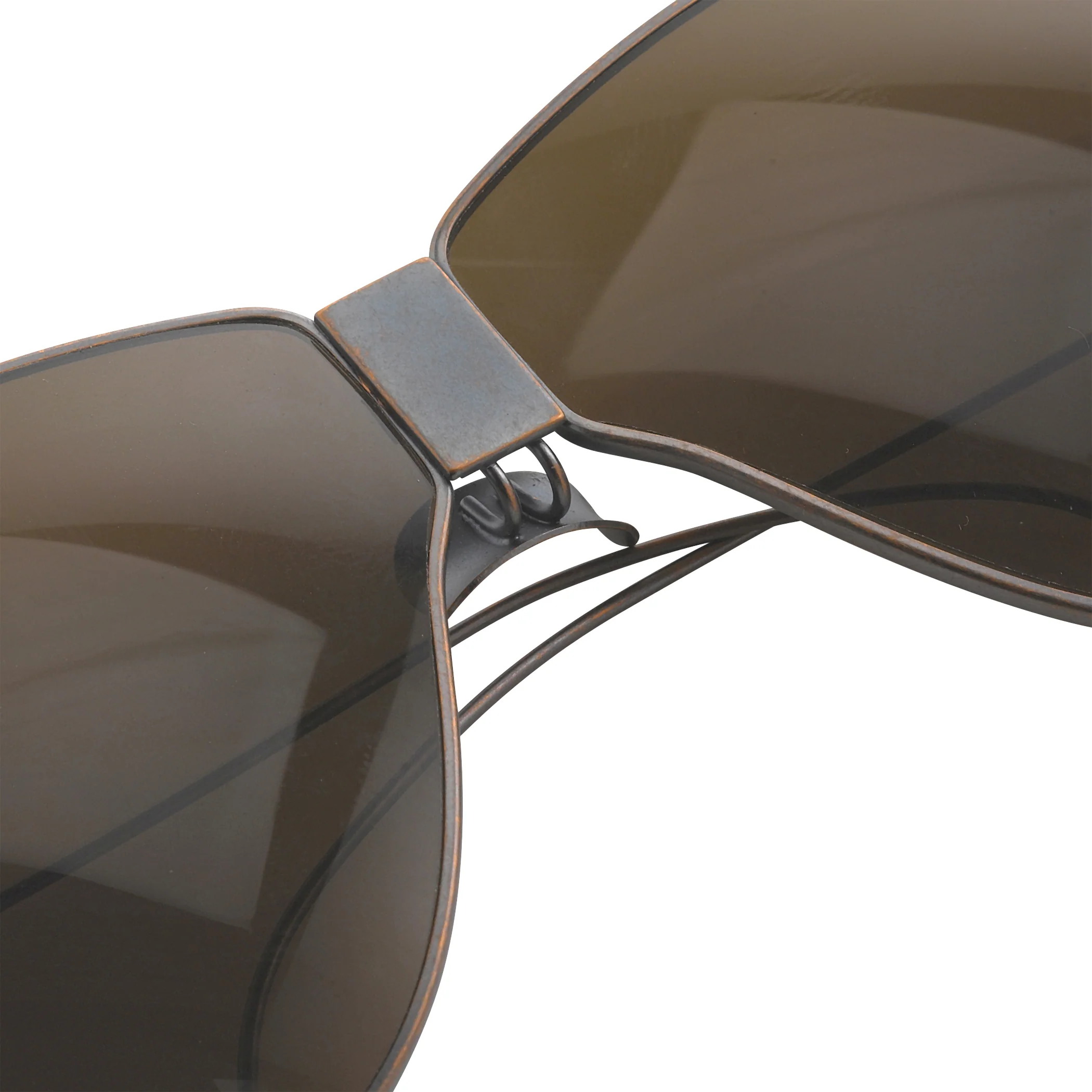 Dries Van Noten Men's Aviator Brown Sunglasses - Image 4