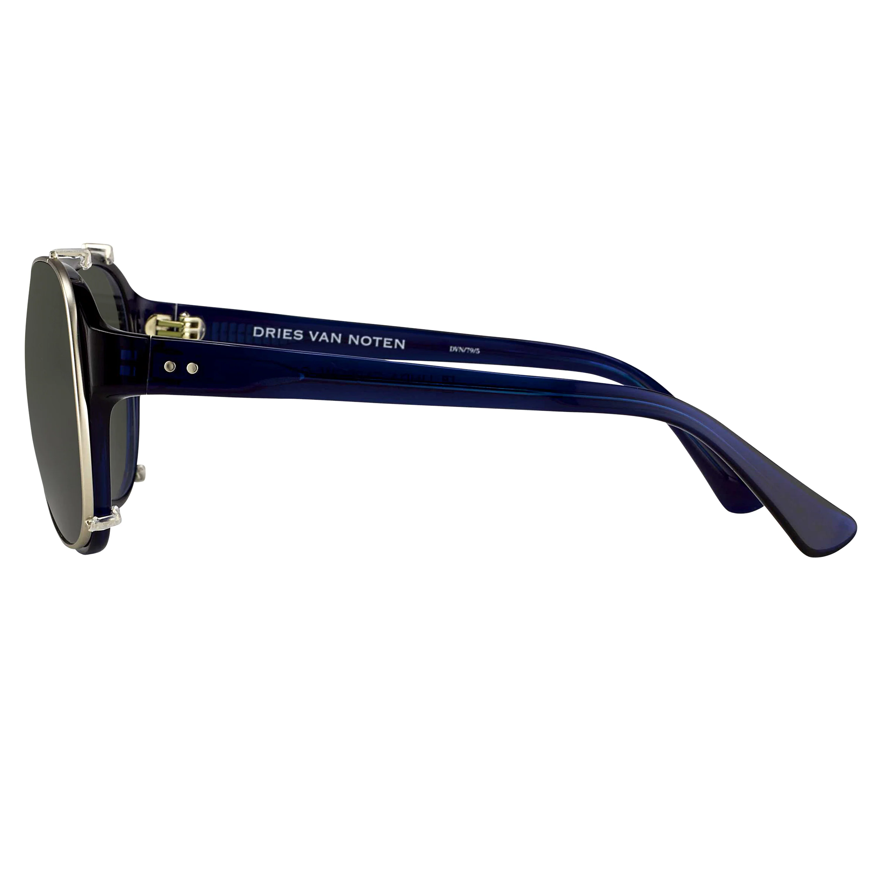 Dries Van Noten Men's Aviator Grey Sunglasses - Image 3