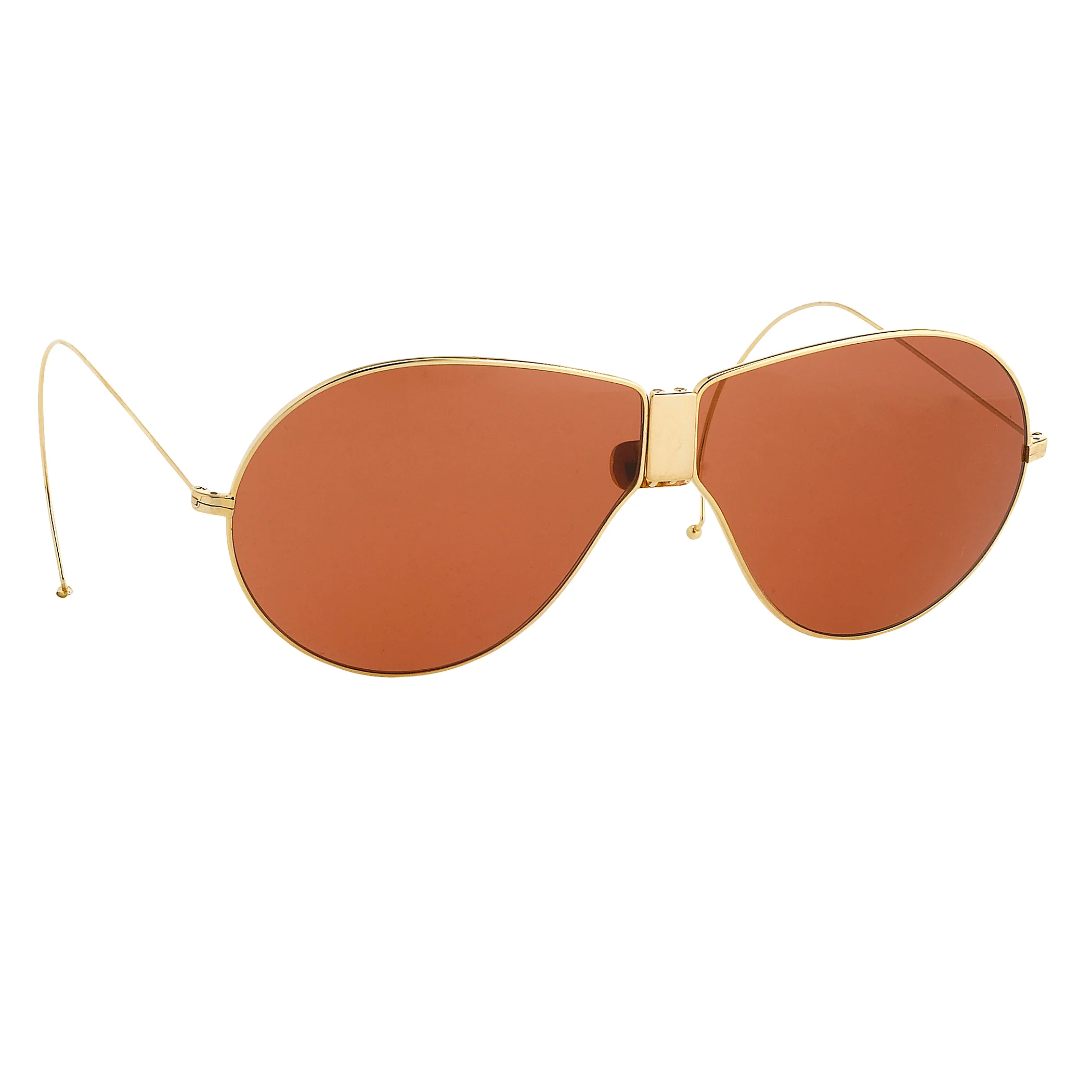 Dries Van Noten Men's Aviator Red Sunglasses