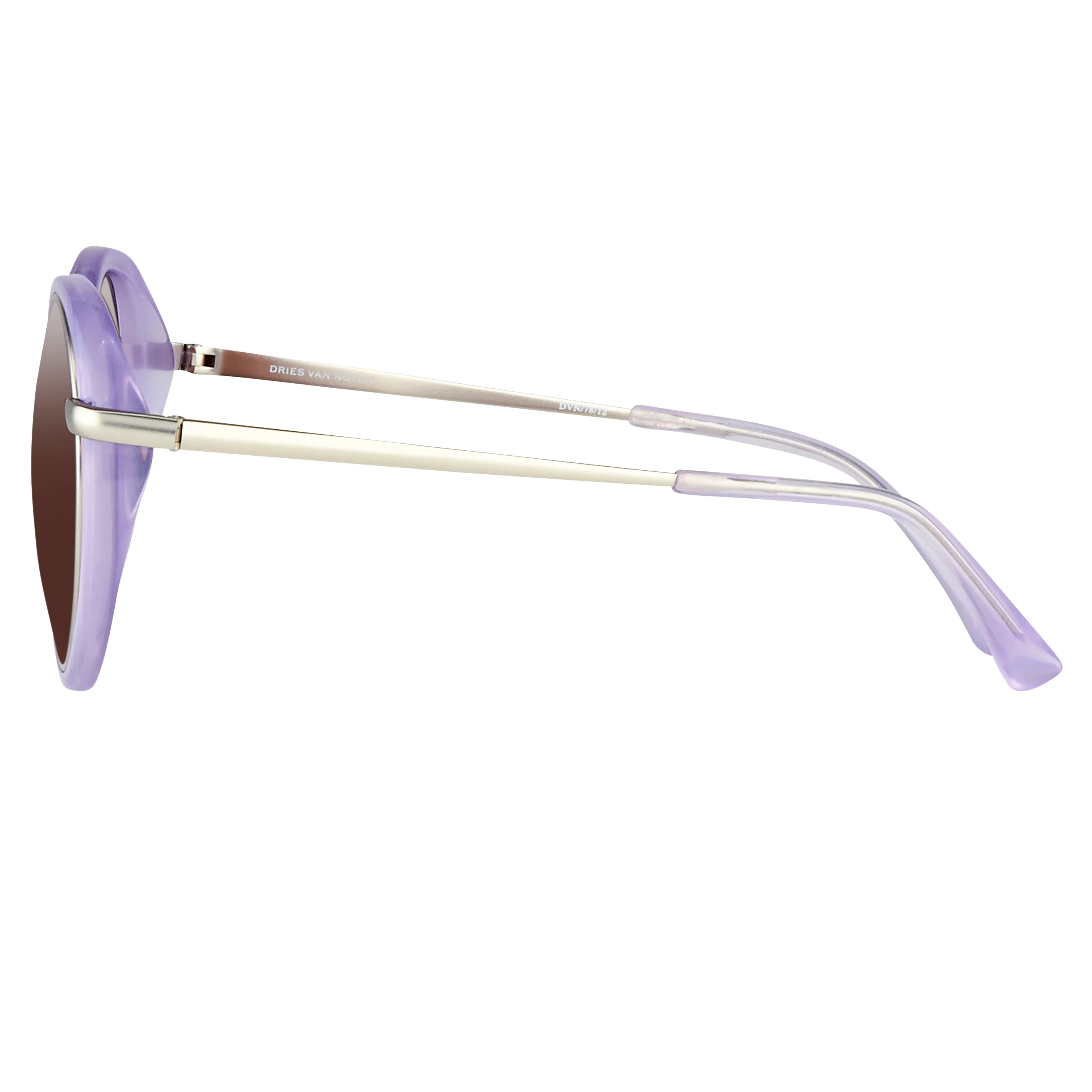 Dries Van Noten Men's Oval Brown Sunglasses - Image 3