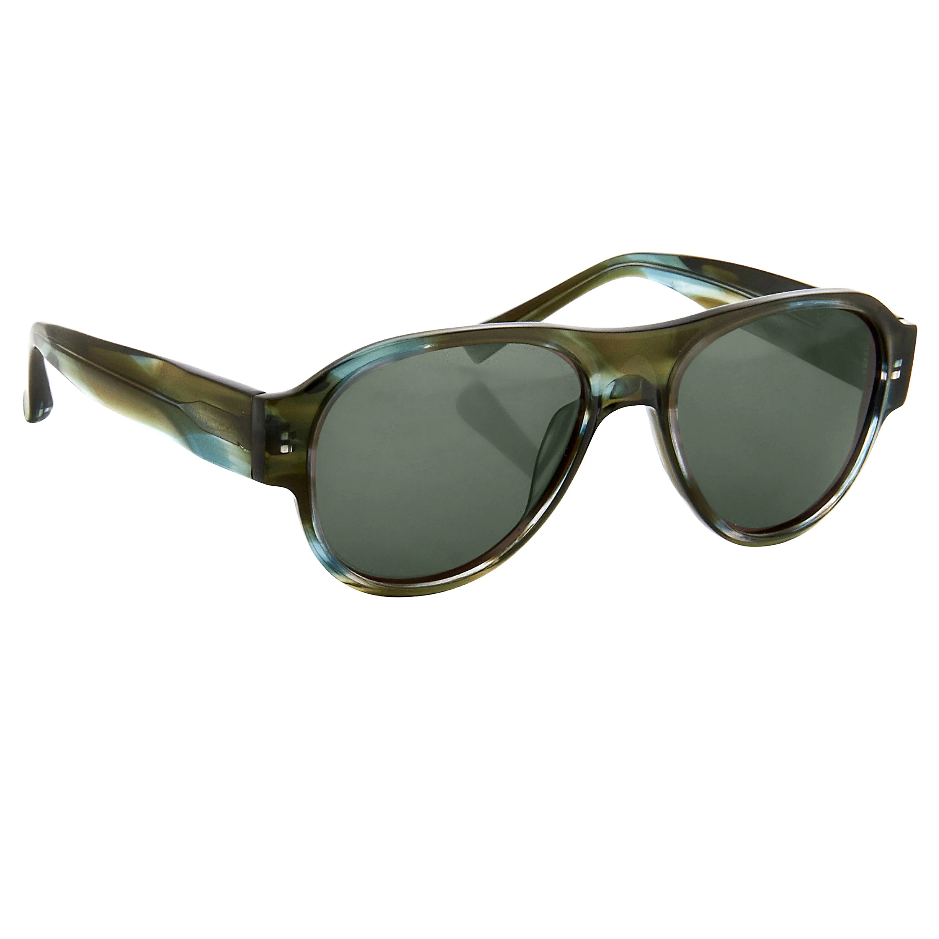 Dries Van Noten Unisex Oversized Brown Sunglasses