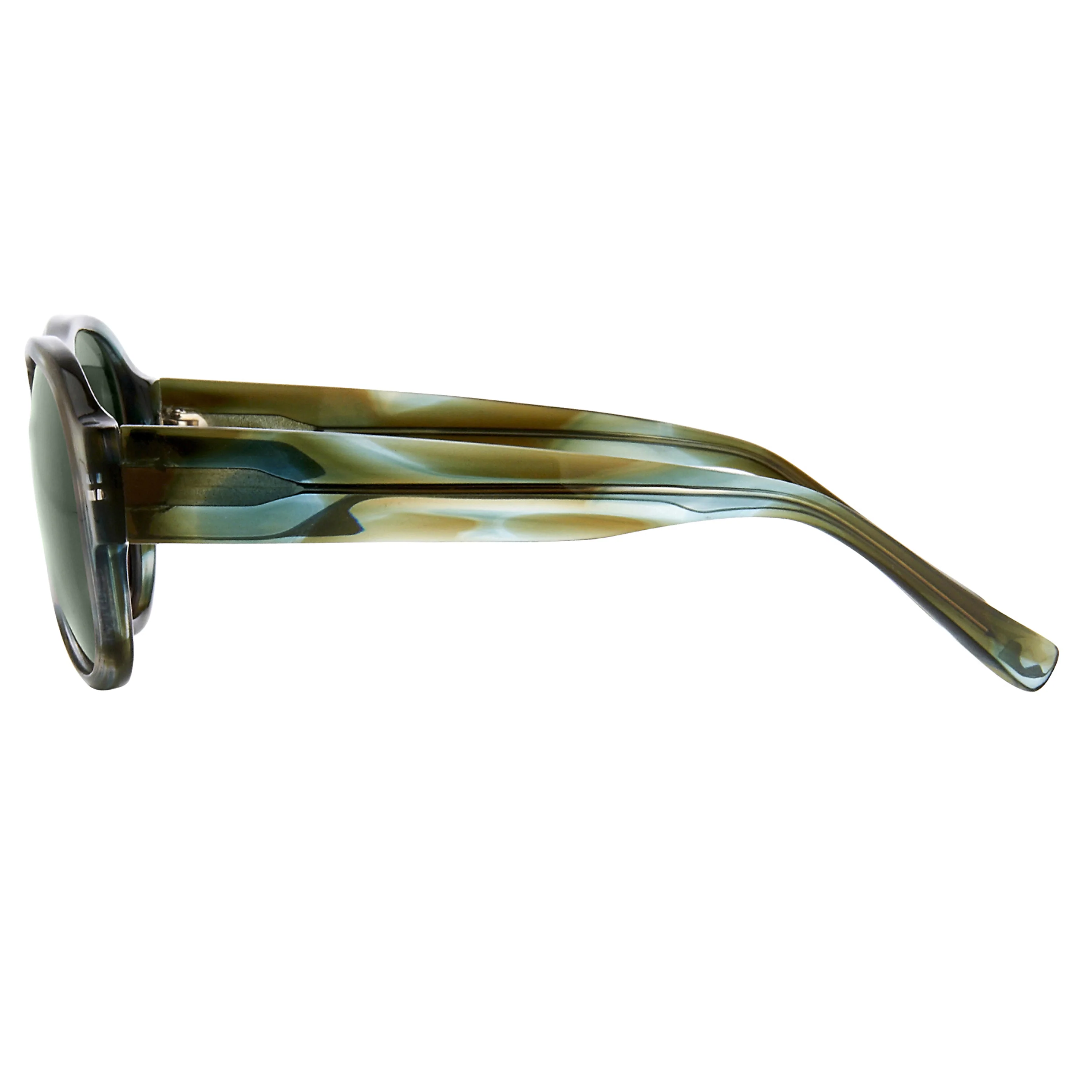 Dries Van Noten Unisex Oversized Brown Sunglasses - Image 3