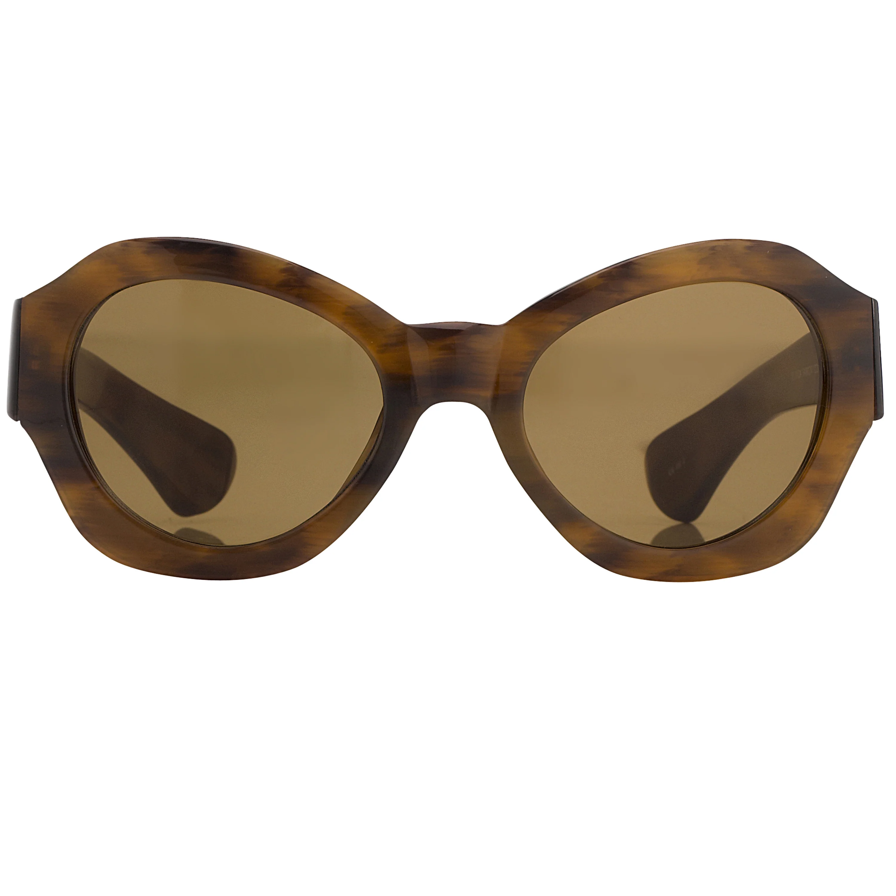 Dries Van Noten Unisex Oversized Brown Sunglasses - Image 2