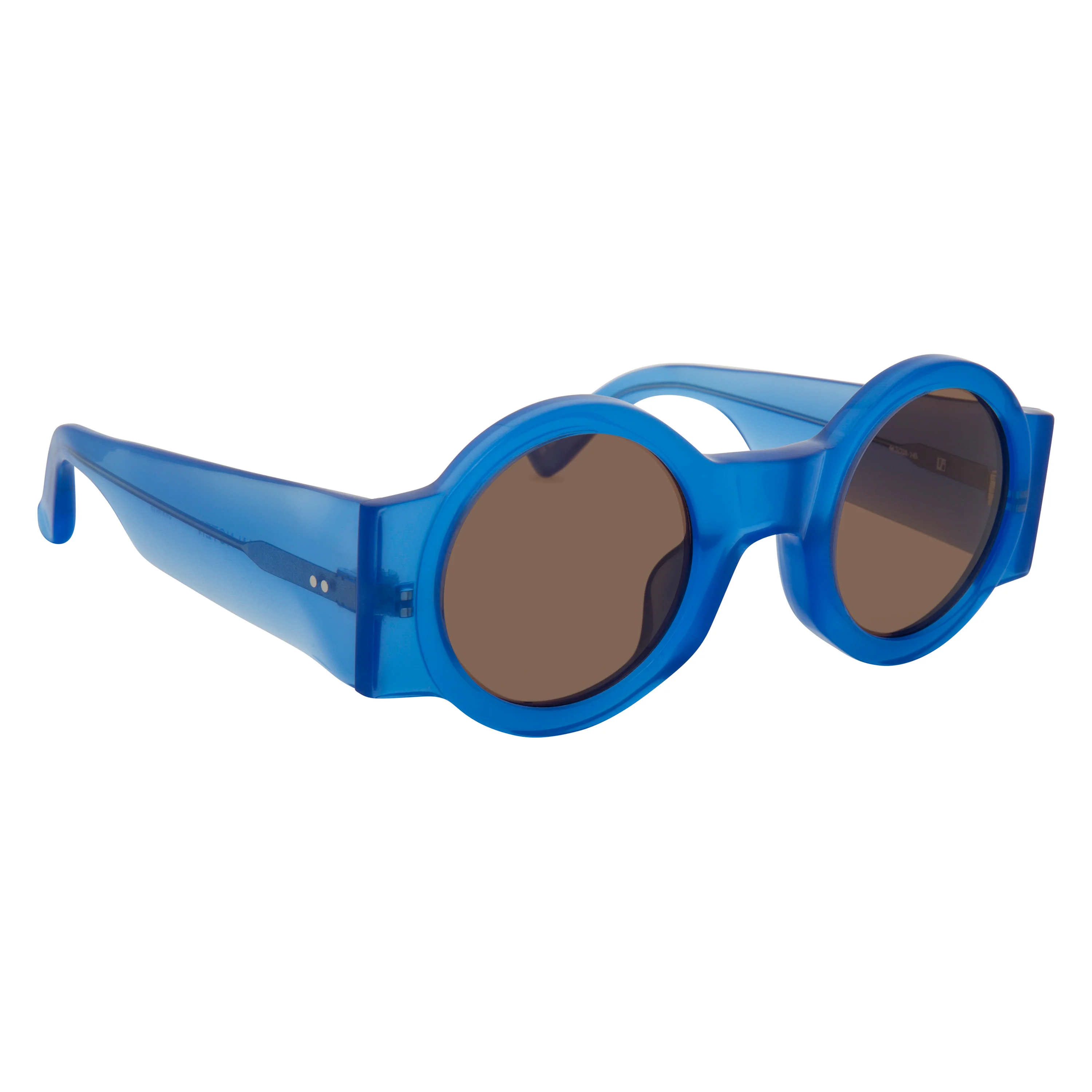 Dries Van Noten Unisex Round Brown Sunglasses