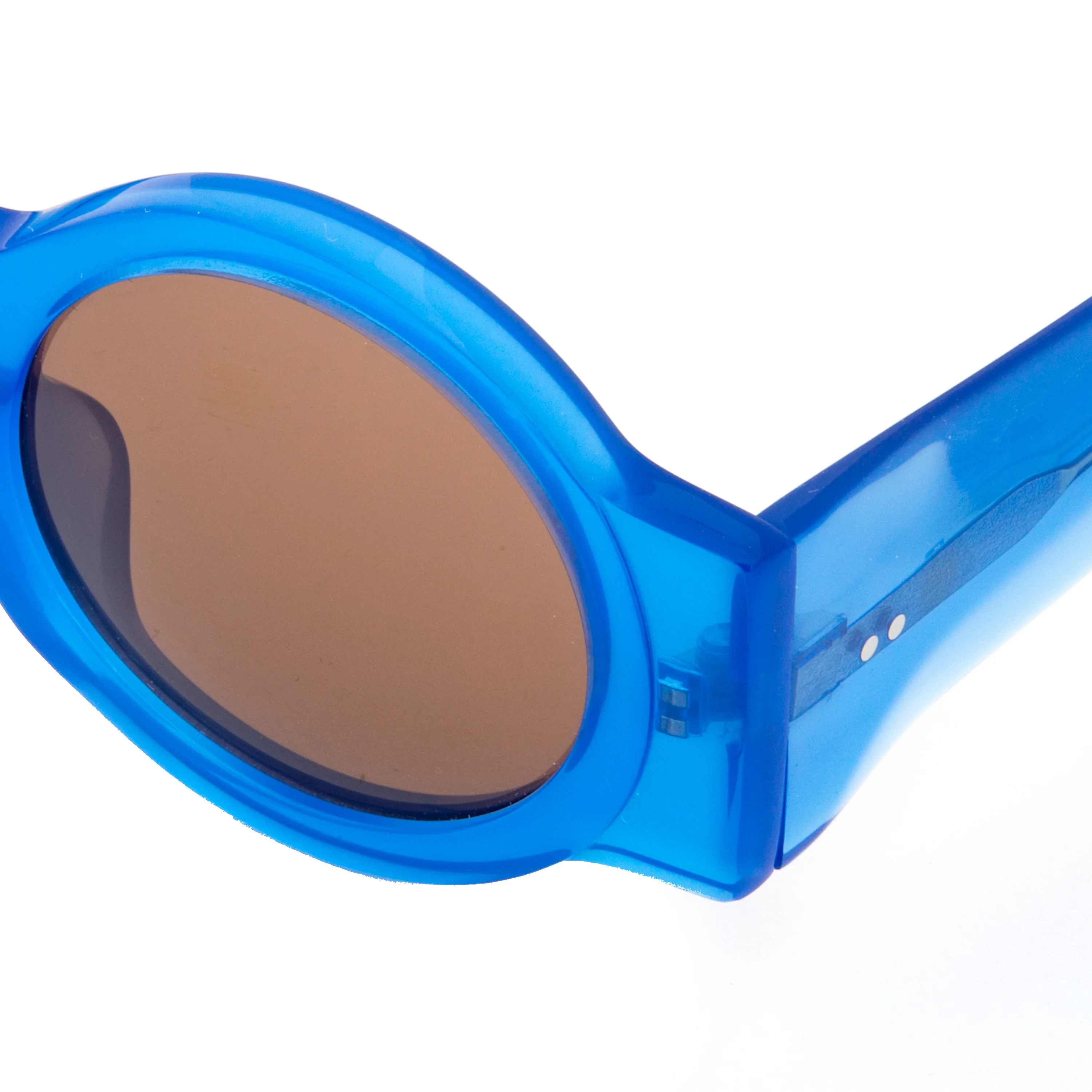 Dries Van Noten Unisex Round Brown Sunglasses - Image 3