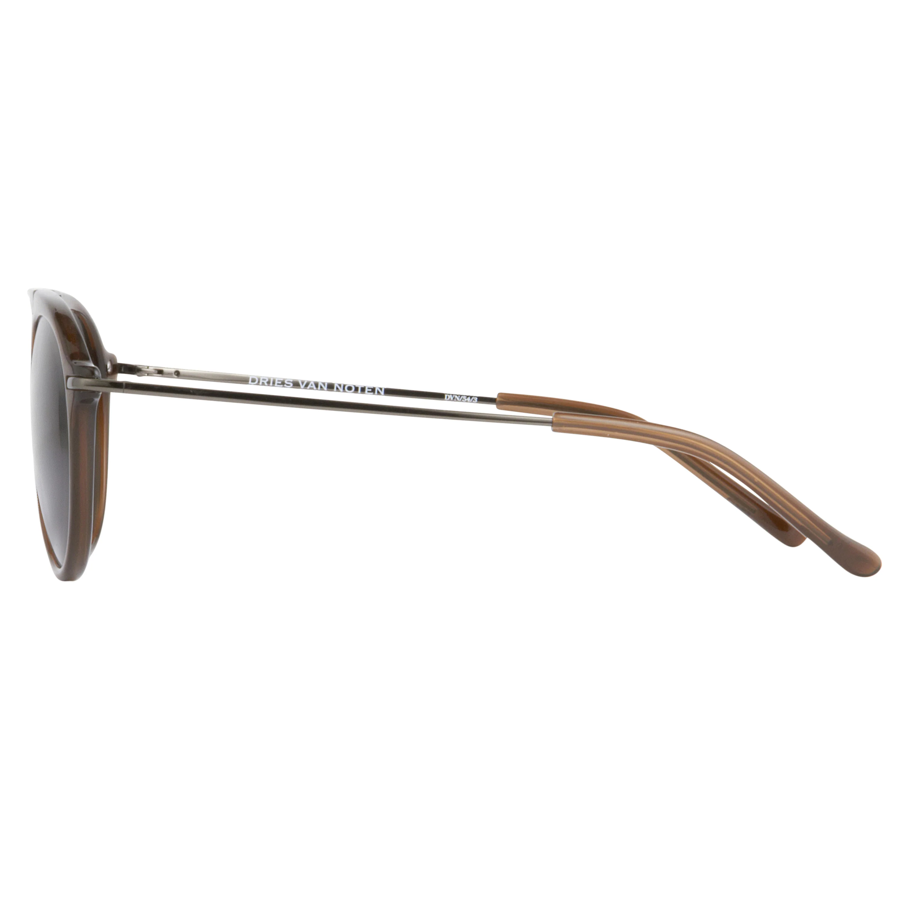 Dries Van Noten Unisex Round Grey Sunglasses - Image 4