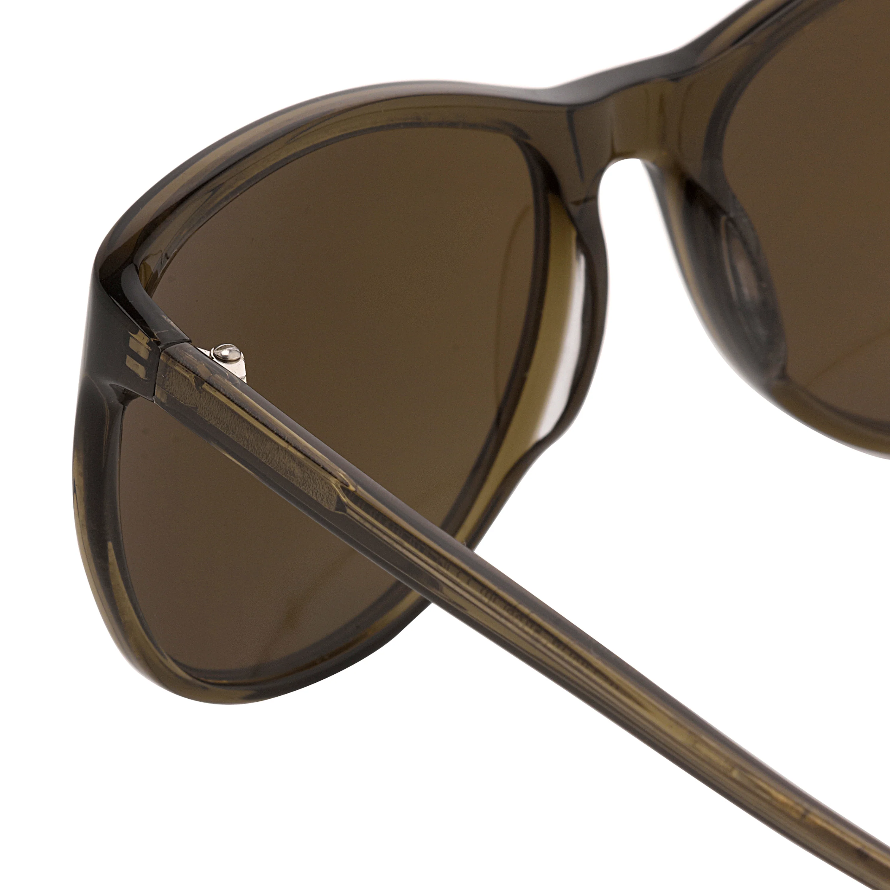 Dries Van Noten Unisex Square Brown Sunglasses - Image 4