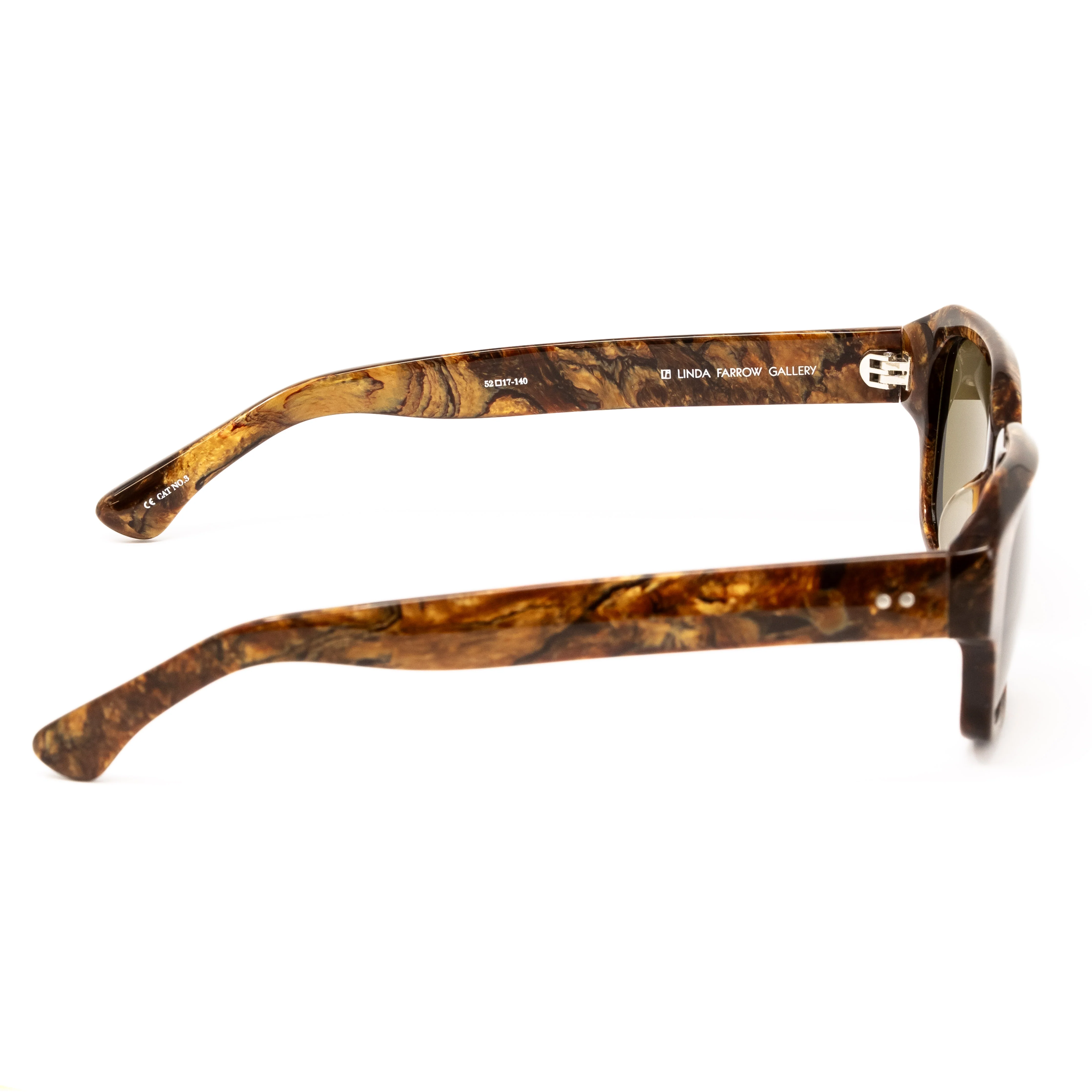 Dries Van Noten x Linda Farrow Marbled Sunglasses - Image 3