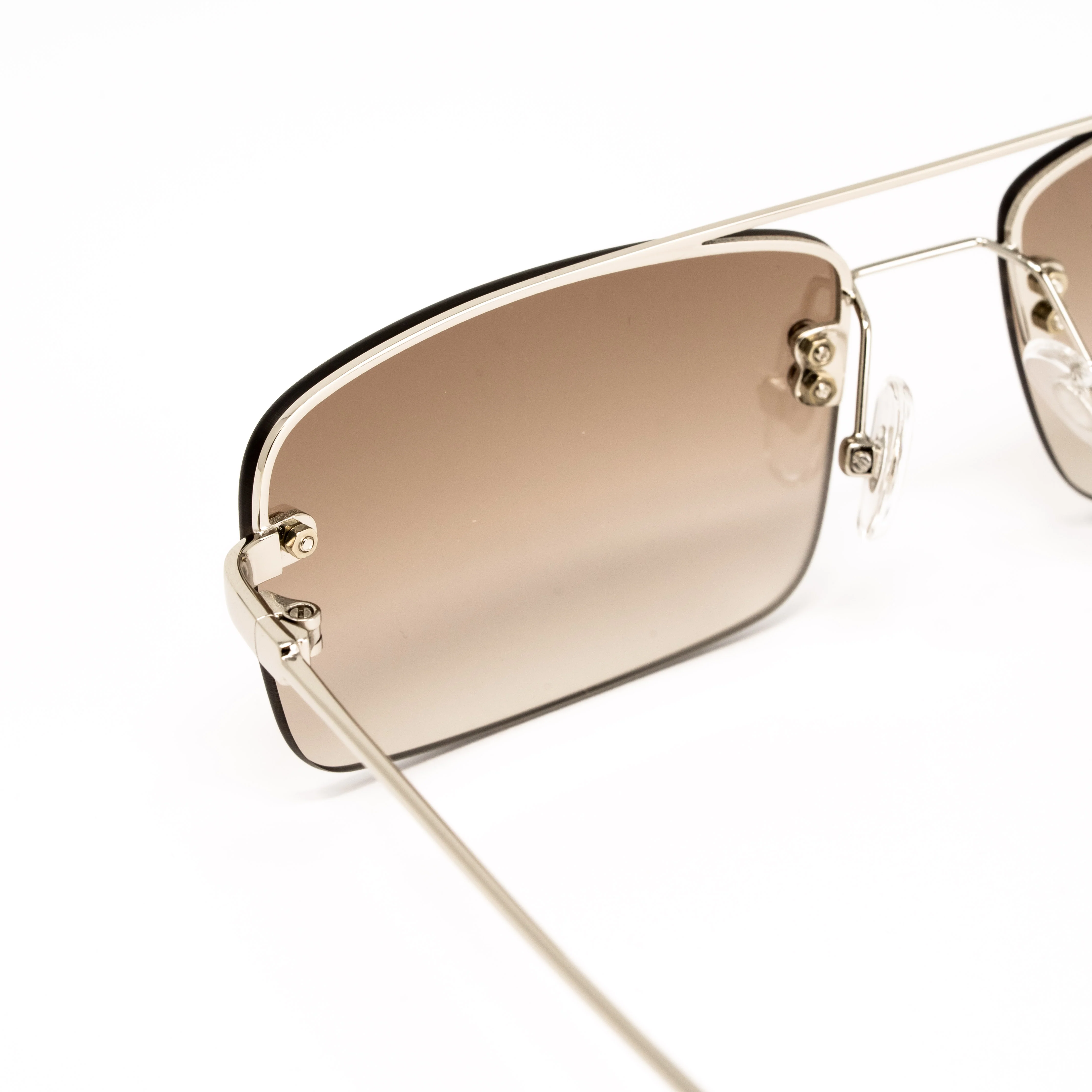 Dries Van Noten x Linda Farrow Brown Sunglasses - Image 4