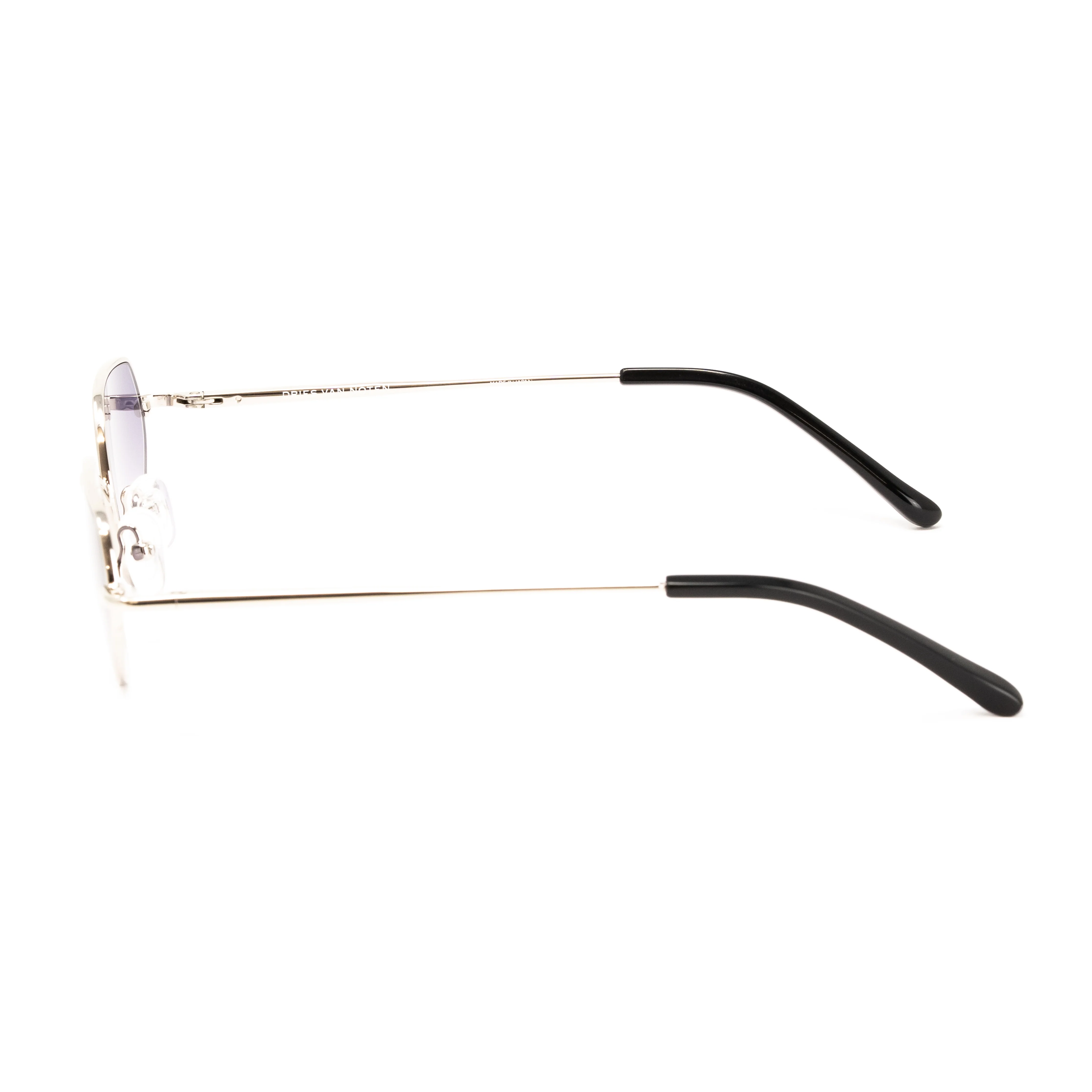 Dries Van Noten x Linda Farrow Silver/Purple Sunglasses - Image 2