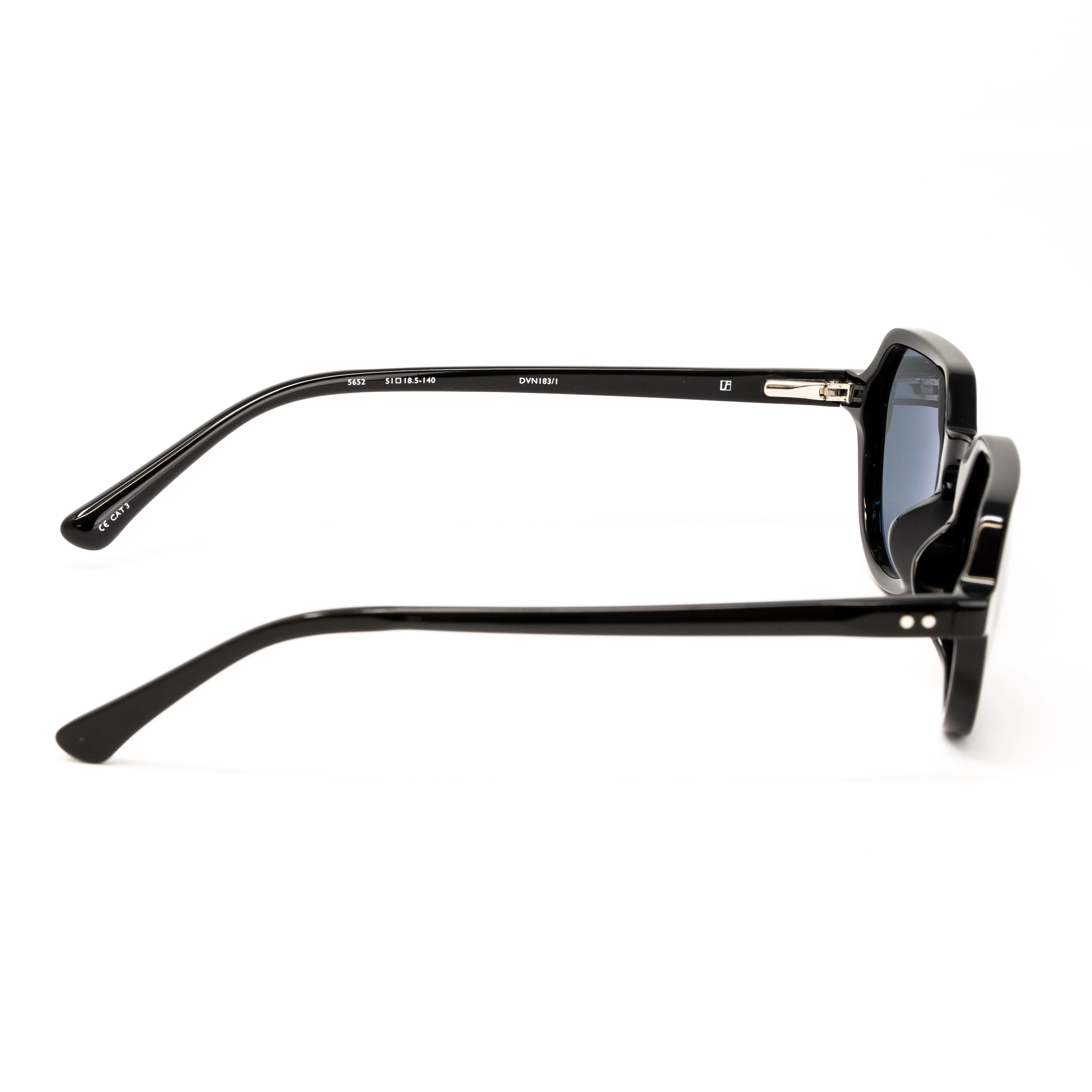 Dries Van Noten x Linda Farrow Black Sunglasses - Image 3