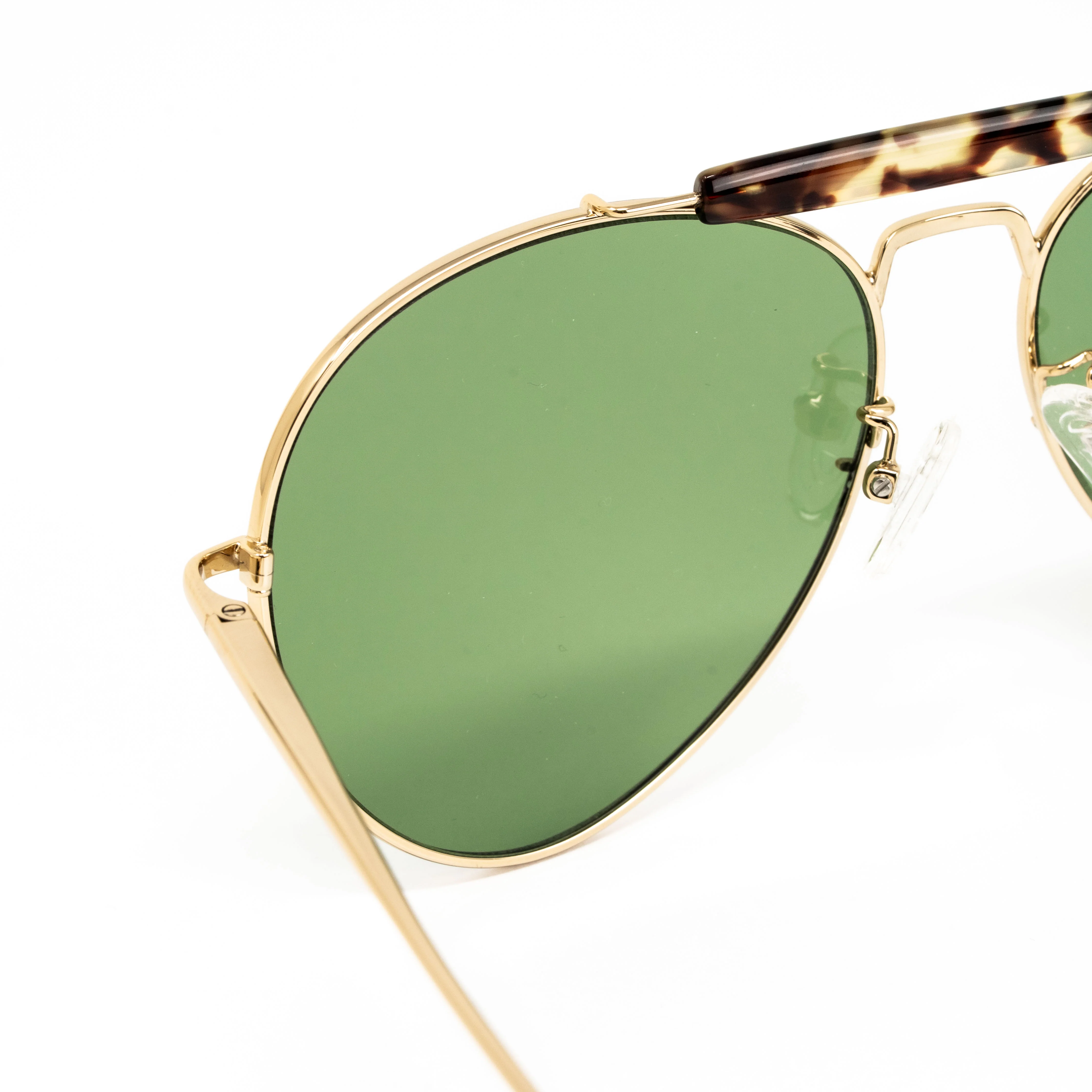 Dries Van Noten x Linda Farrow Green Sunglasses - Image 4
