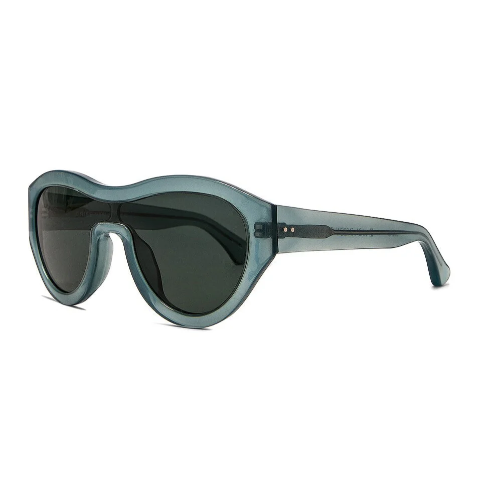 Dries Van Noten x Linda Farrow Blue Sunglasses