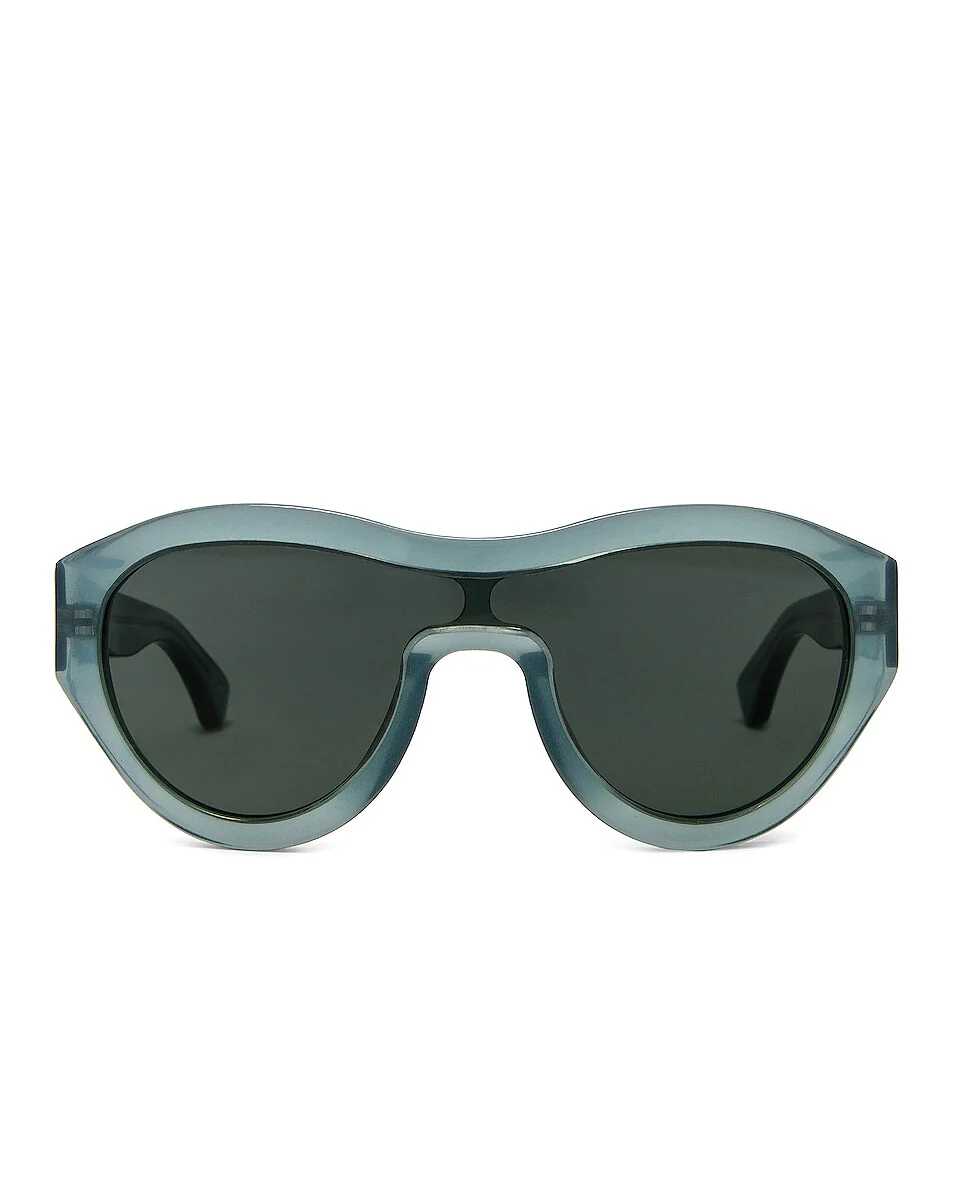 Dries Van Noten x Linda Farrow Blue Sunglasses - Image 2