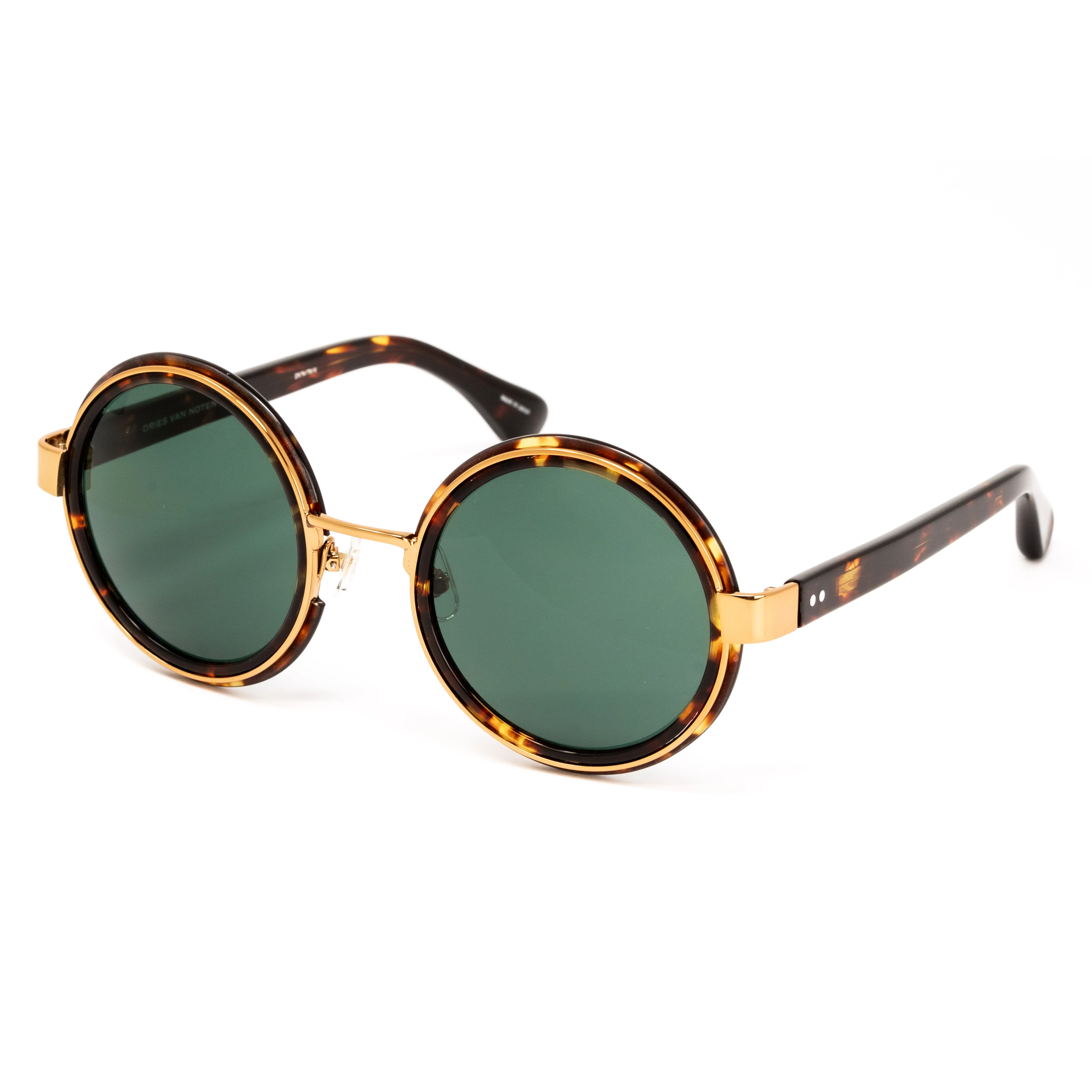 Dries Van Noten x Linda Farrow Tortoise/Gold Sunglasses