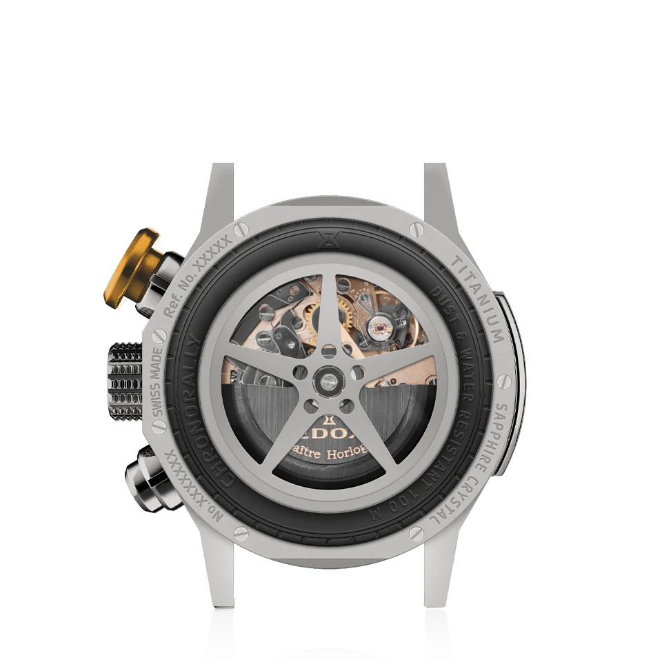 Edox Chronorally Automatic Men's Black Watch - Image 2
