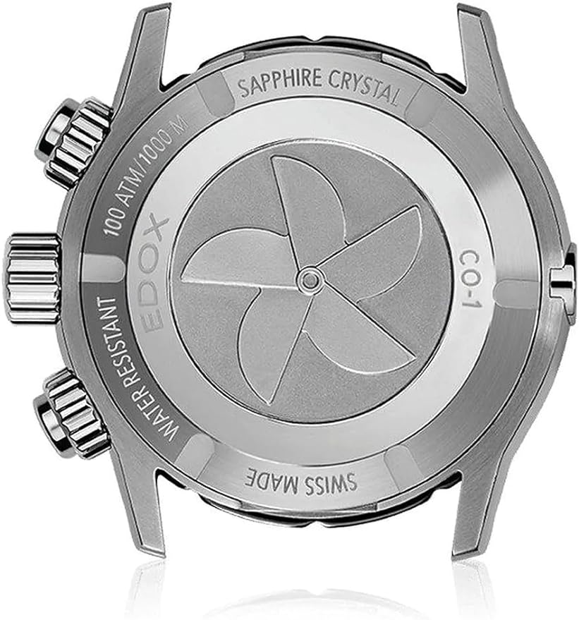Edox CO-1 Chronograph Men's White Blue Watch - Image 2