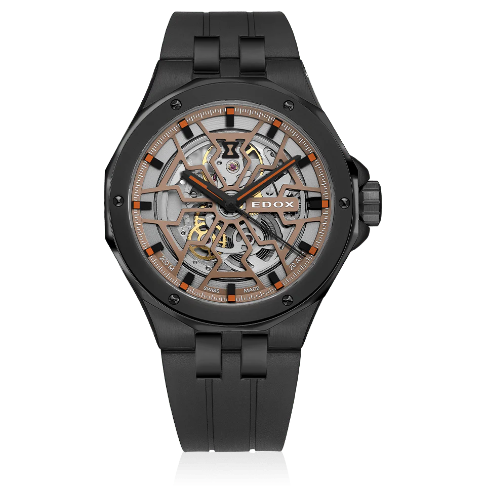 Edox Delfin Mecano Men's Black Watch