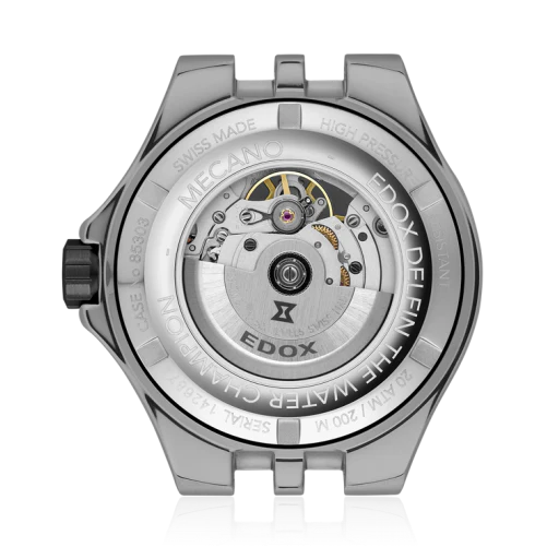 Edox Delfin Mecano Men's Green Watch - Image 2