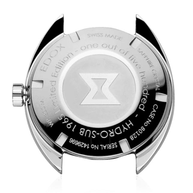 Edox Hydro-Sub Men's Silver Black Watch - Image 2