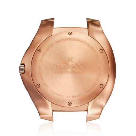 Edox Les Bèmonts Men's Rose Gold Silver Watch - Image 2