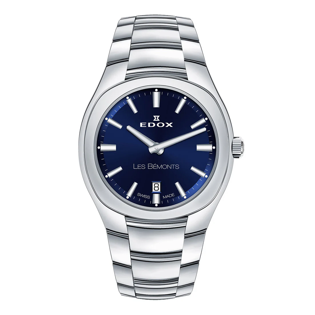 Edox Les Bèmonts Ladies Silver Blue Watch